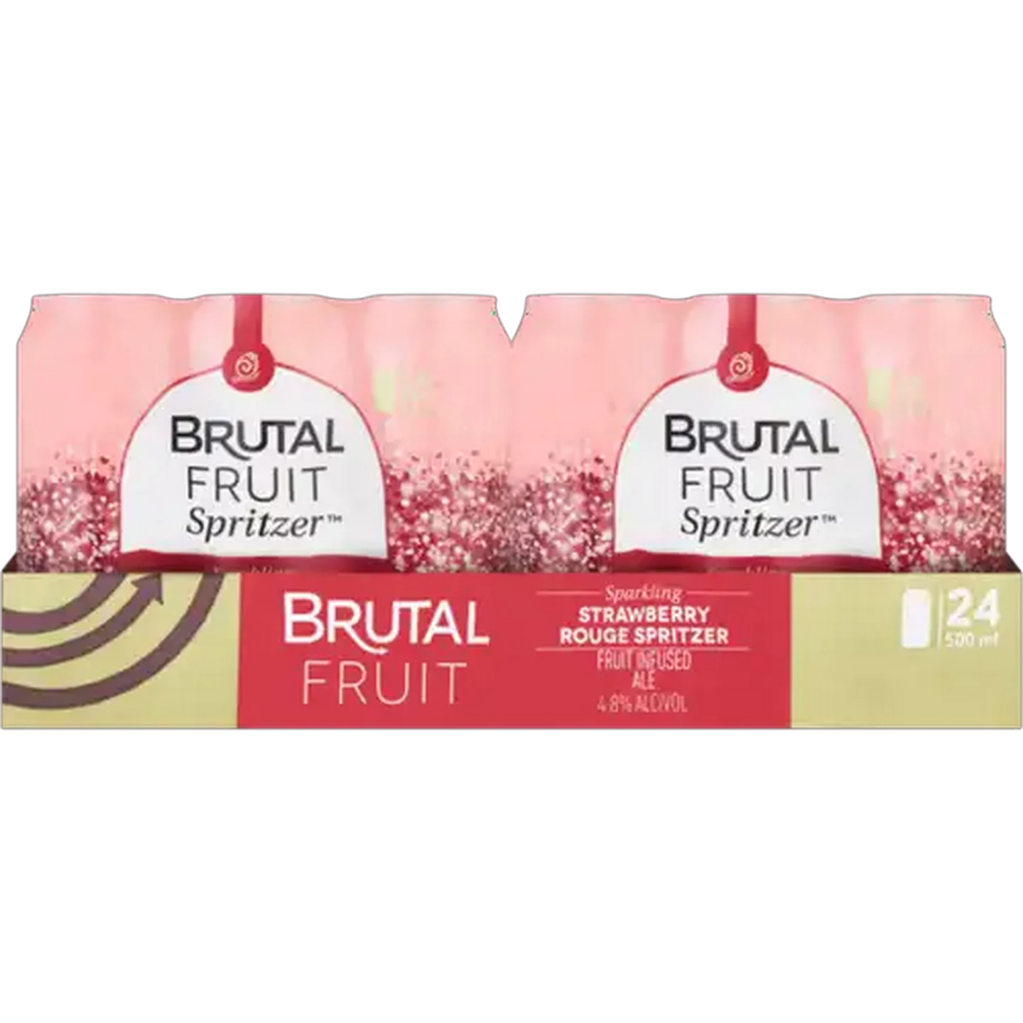 Image of Brutal Fruit Strawberry Rouge Spritzer 24 x 500ml
