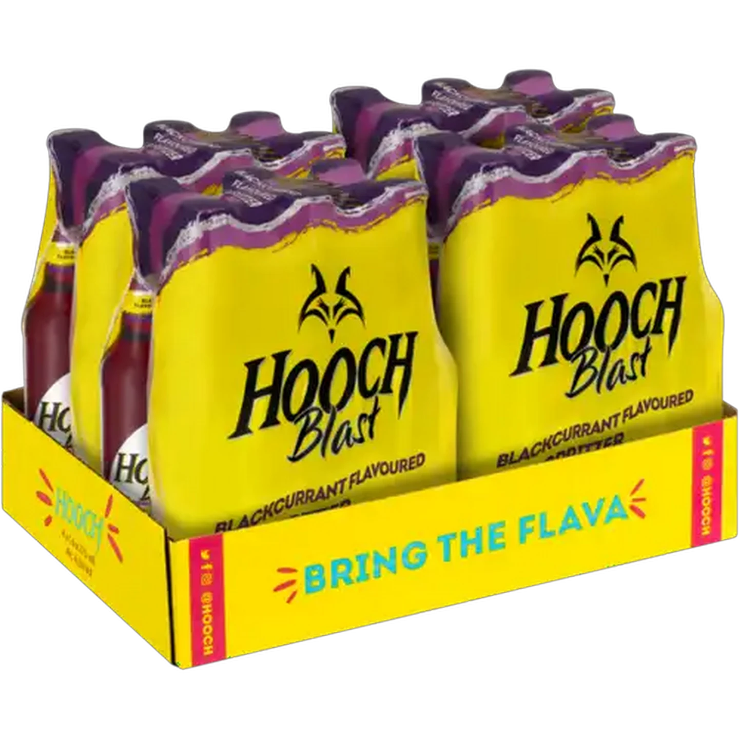 Image of Hooch Blackcurrant Spirit Cooler Bottles 24 x 275ml