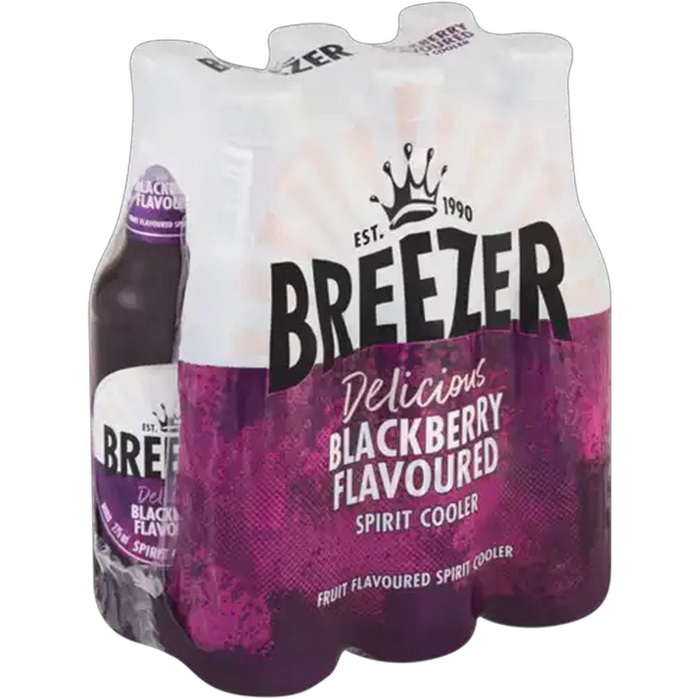 Image of Breezer Blackberry Spirit Cooler Bottles 6 x 275ml