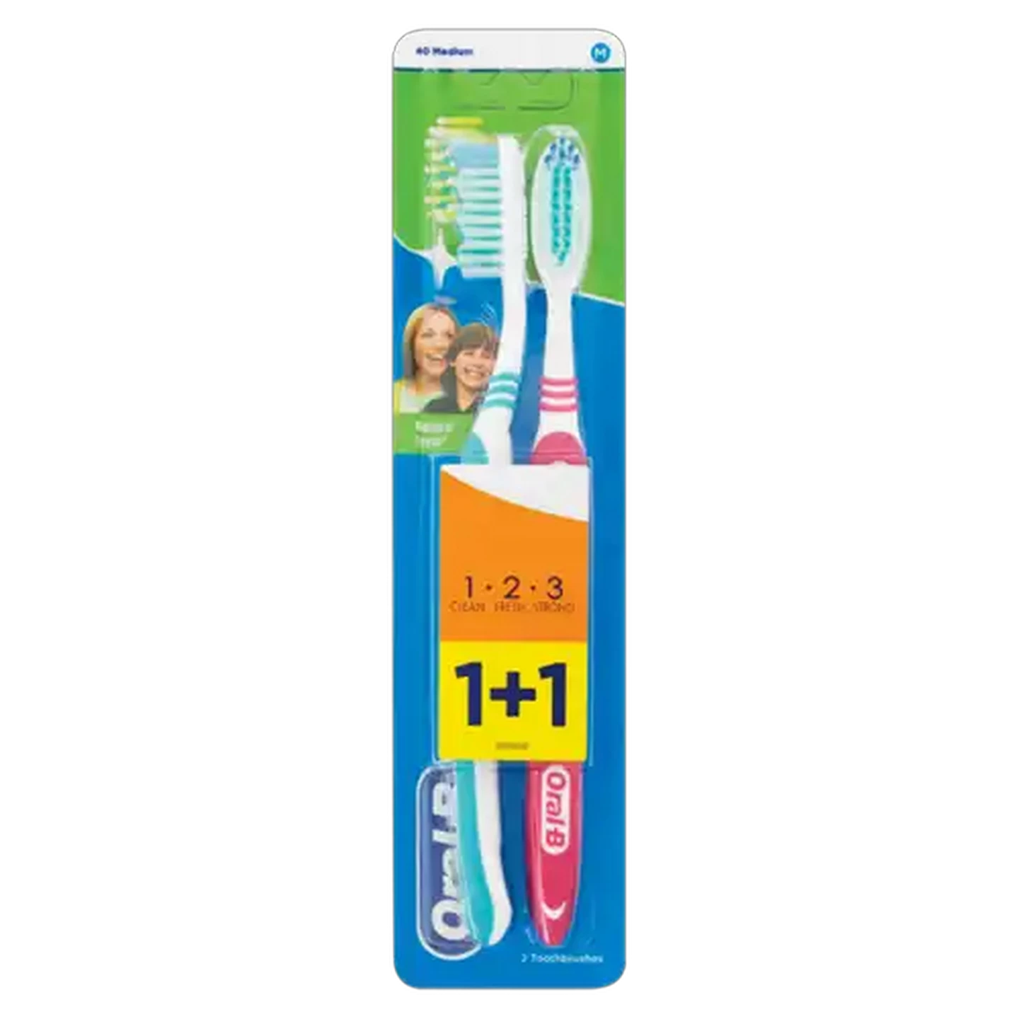 Image of Oral-B Natural Fresh Toothbrush 2 Pack