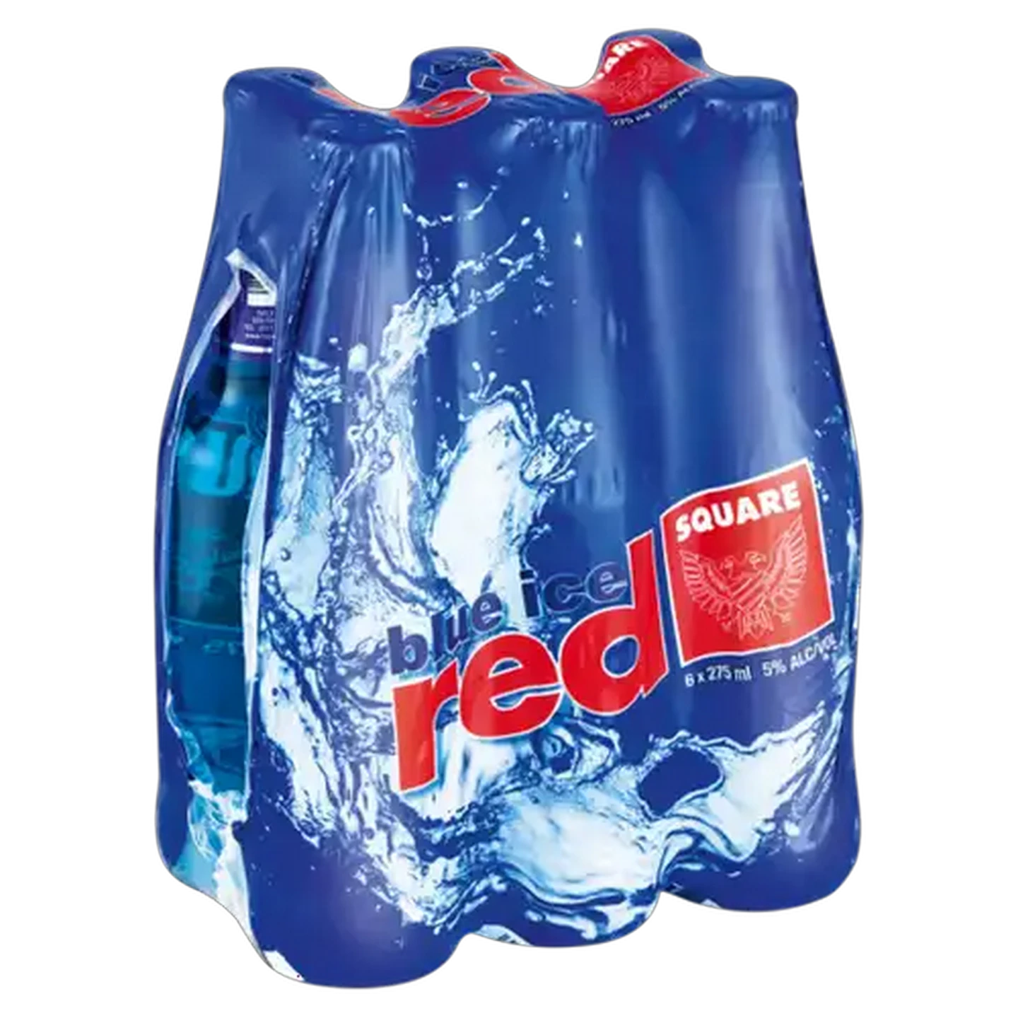 Image of Red Square Blue Ice Spirit Cooler Bottles 6 x 275ml