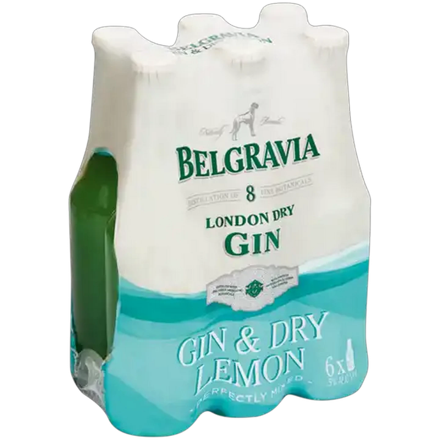 Image of Belgravia Gin & Dry Lemon Bottles 6 x 275ml