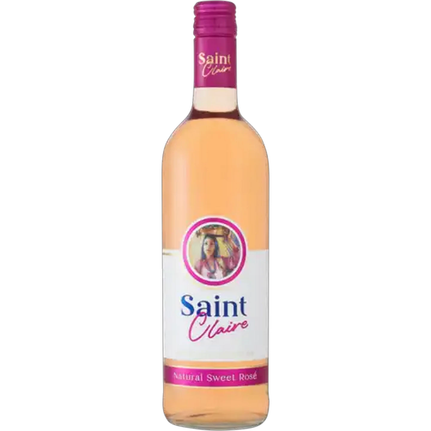 Image of The Saints Saint Claire Natural Sweet Rosé Wine Bottle 750ml