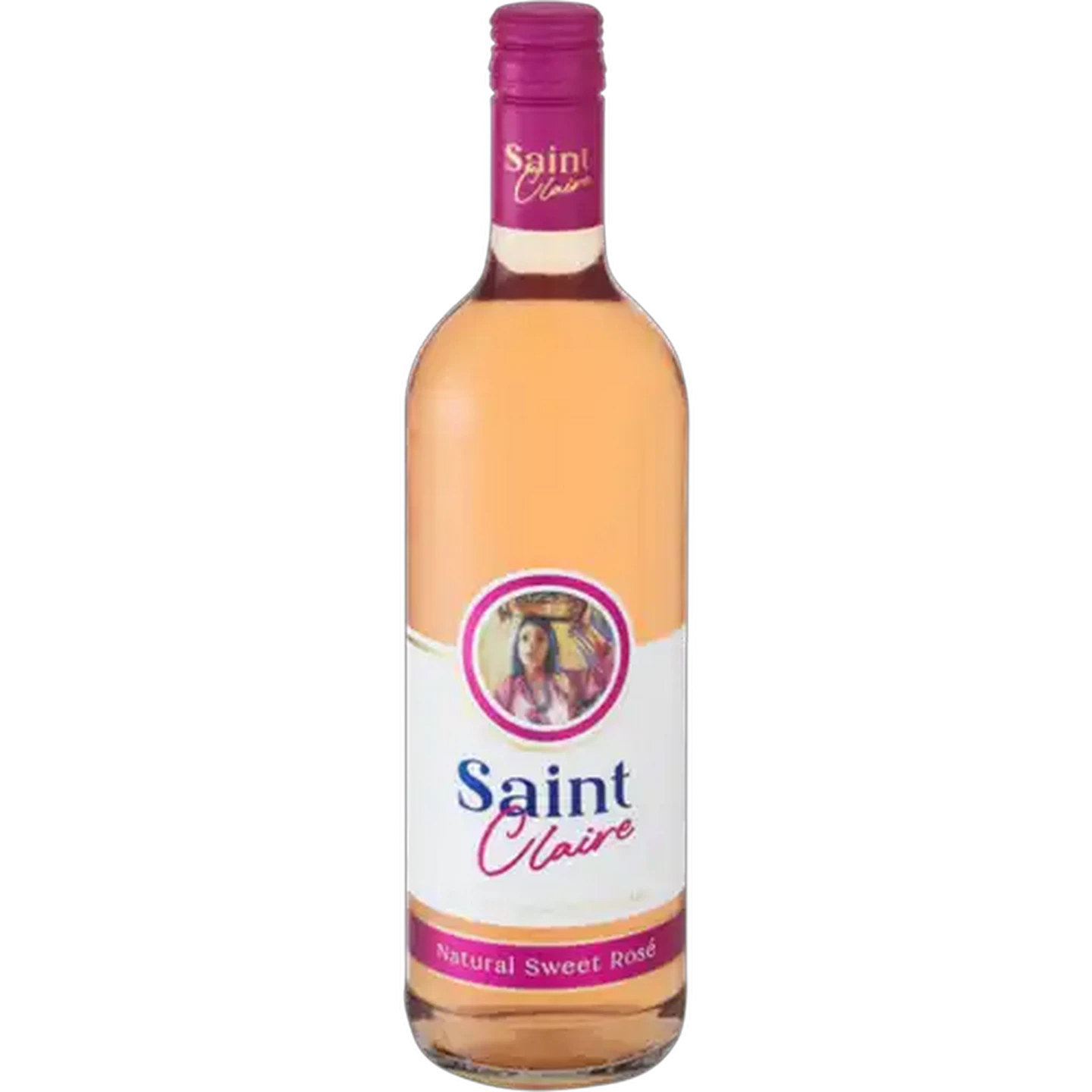 Image of The Saints Saint Claire Natural Sweet Rosé Wine Bottle 750ml