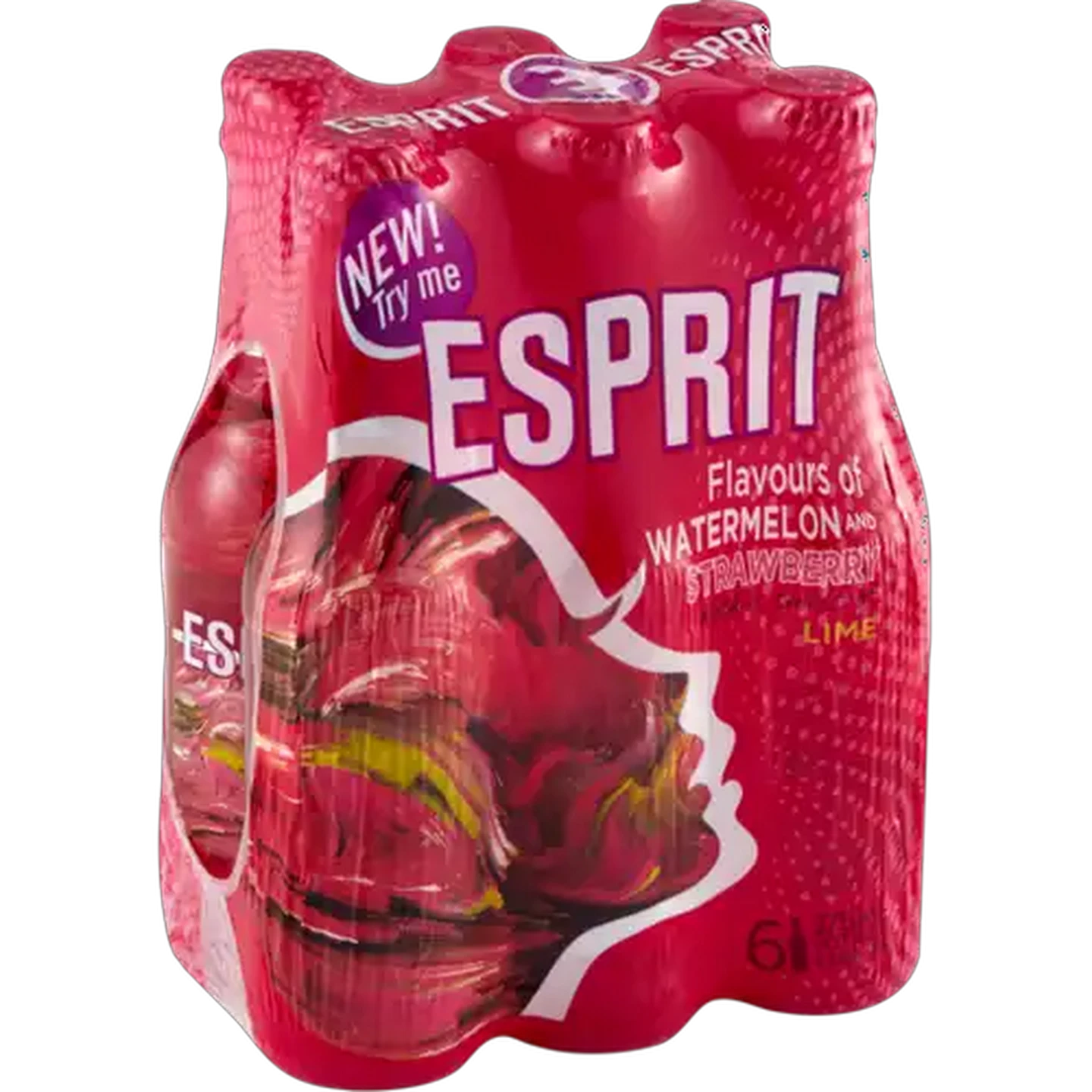 Image of Esprit Watermelon & Strawberry With A Twist Of Lime Flavoured Fruit Cooler Bottles 6 x 275ml