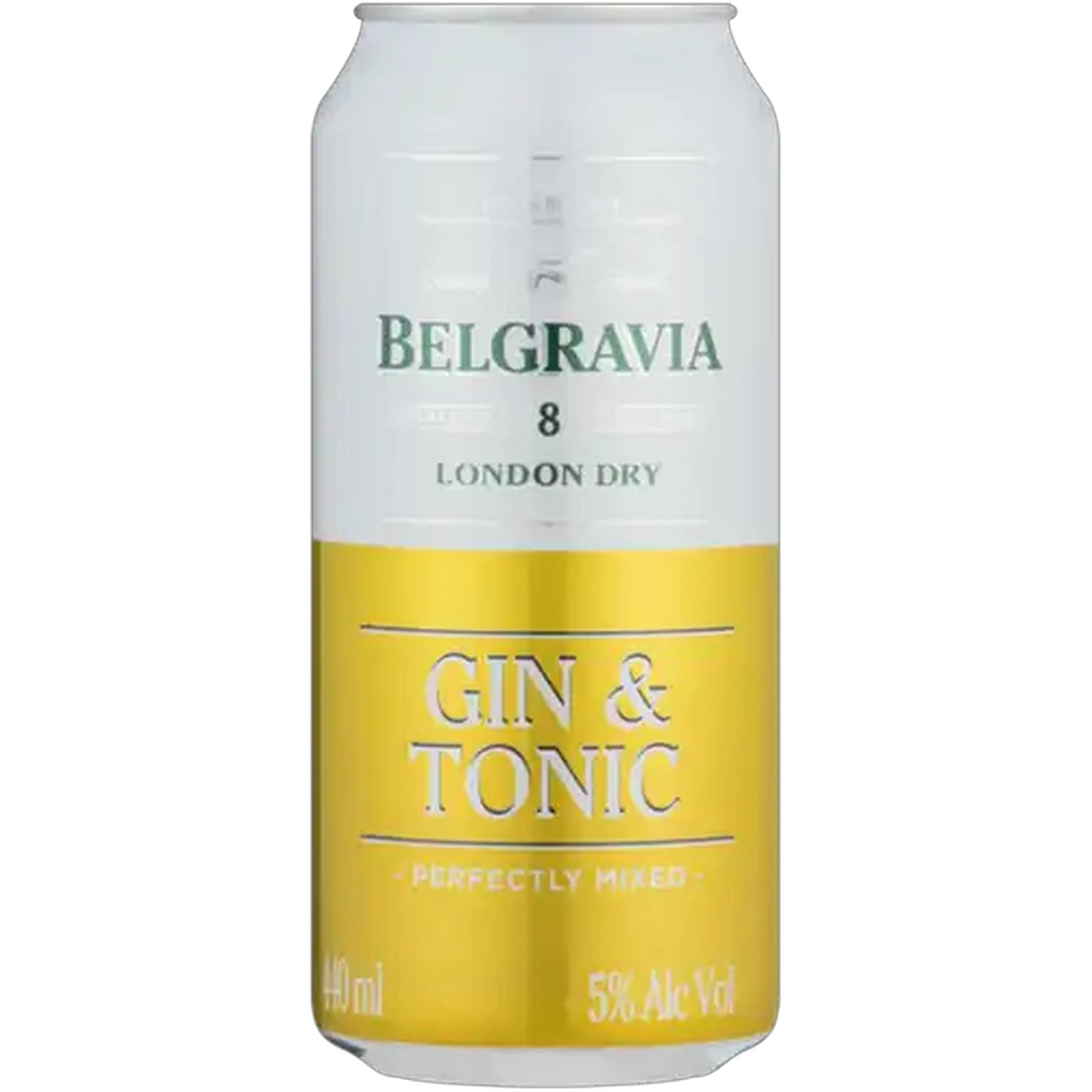 Image of Belgravia London Dry Gin & Tonic Can 440ml