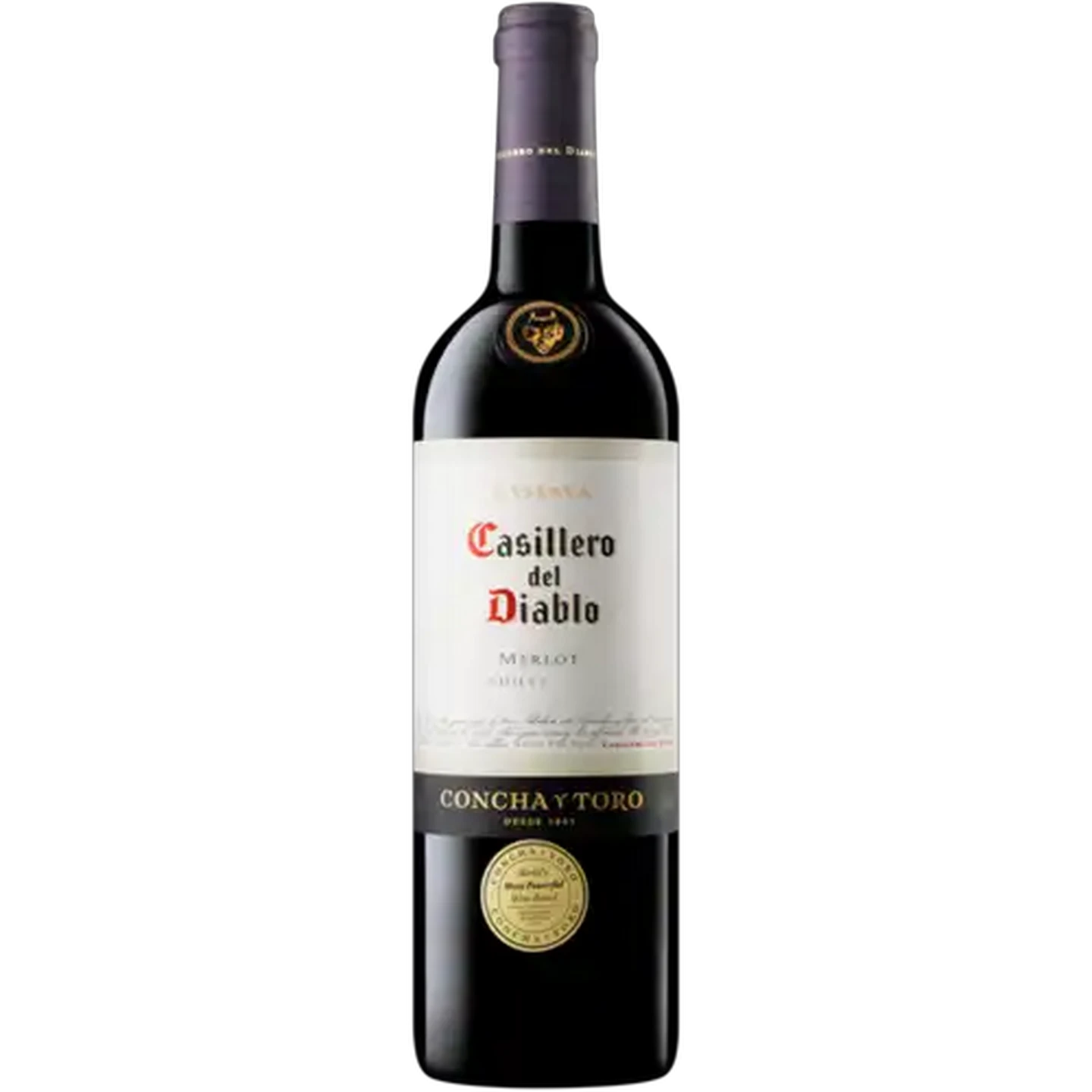 Image of Casillero Del Diablo Merlot Chile Red Wine Bottle 750ml