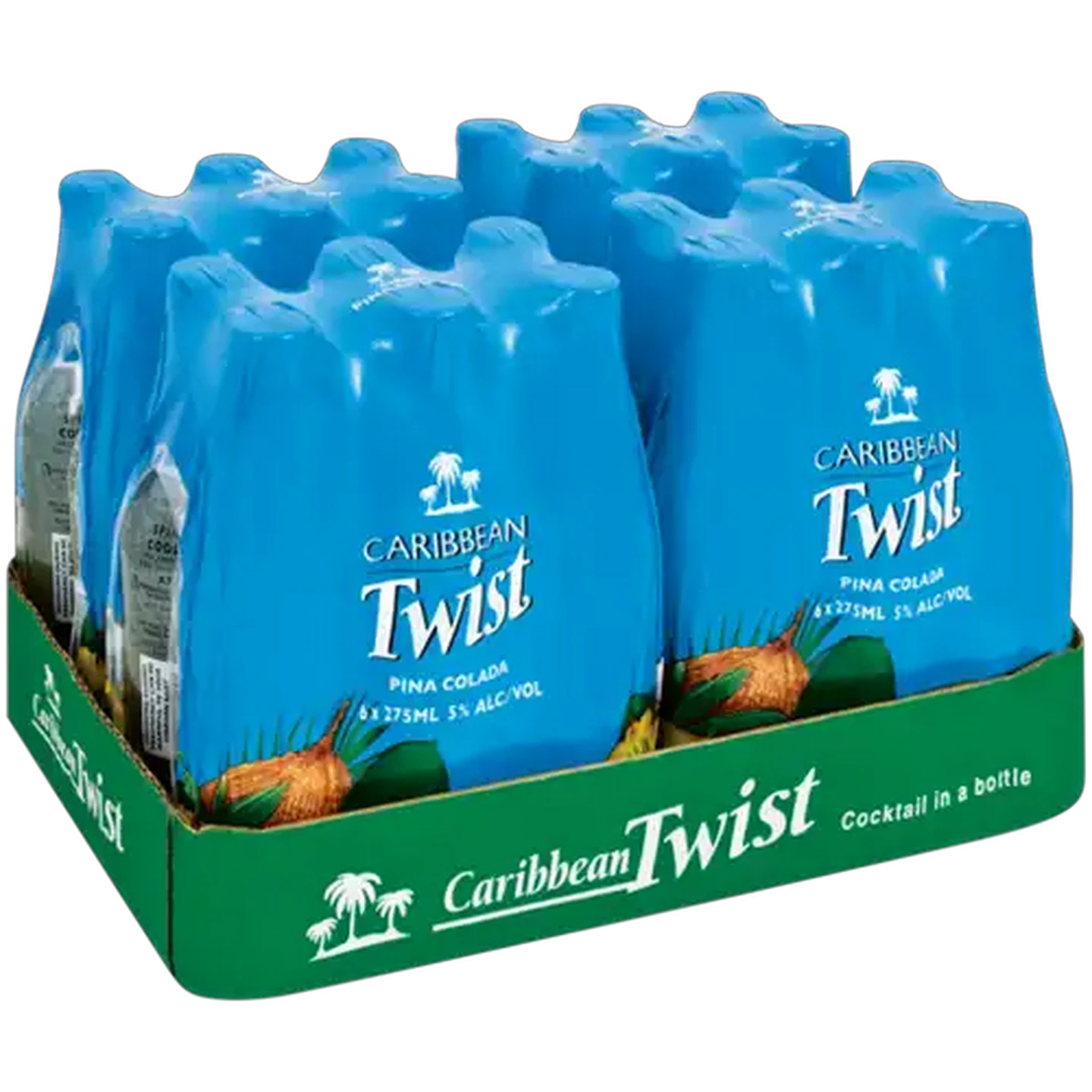 Image of Caribbean Twist Pina Colada Cooler Bottles 24 x 275ml
