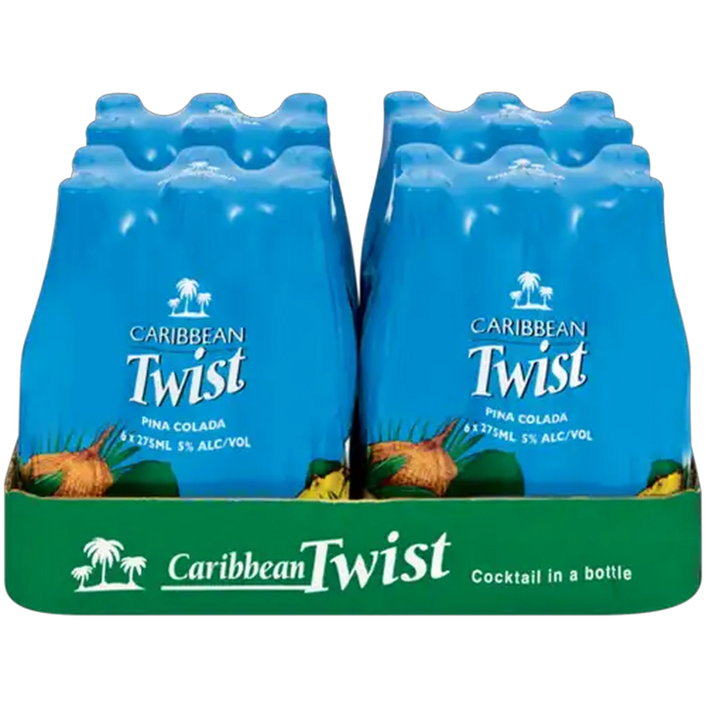 Image of Caribbean Twist Pina Colada Cooler Bottles 24 x 275ml