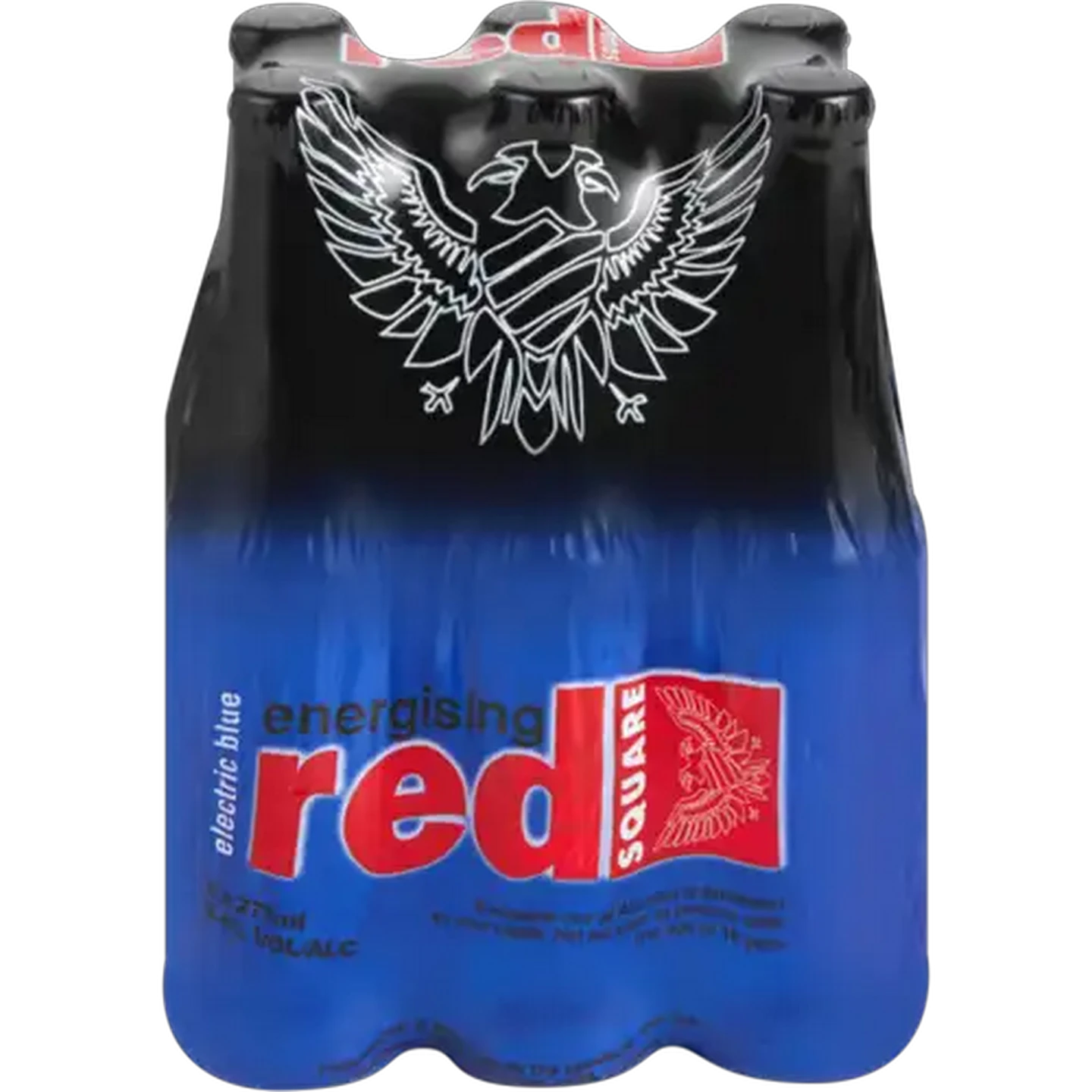 Image of Red Square Energising Electric Blue Spirit Cooler Bottles 6 x 275ml