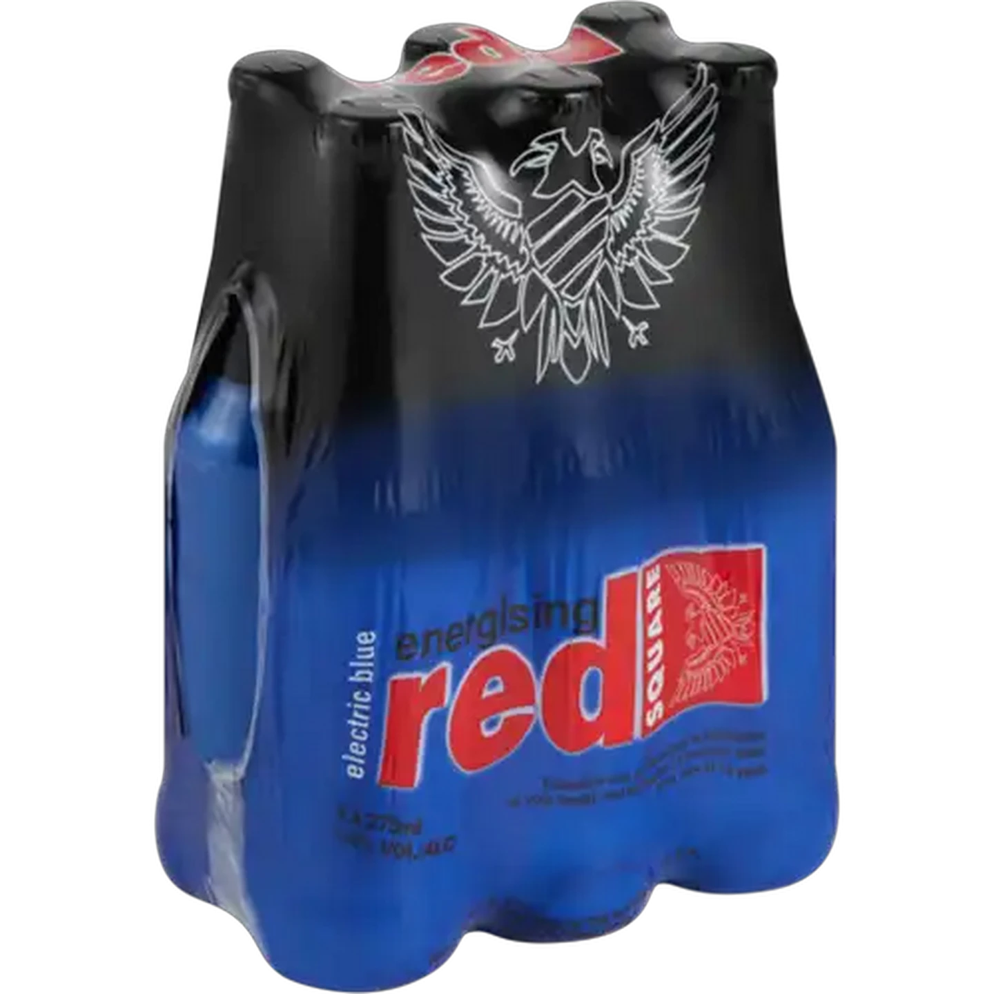 Image of Red Square Energising Electric Blue Spirit Cooler Bottles 6 x 275ml