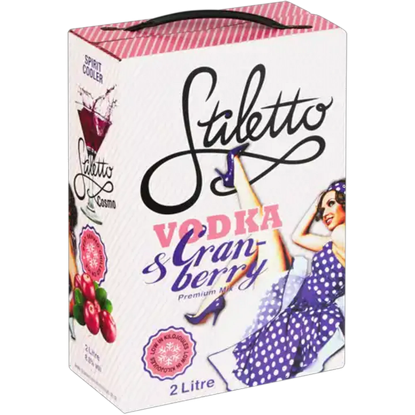 Image of Stiletto Vodka & Cranberry Premium Mix Box 2L
