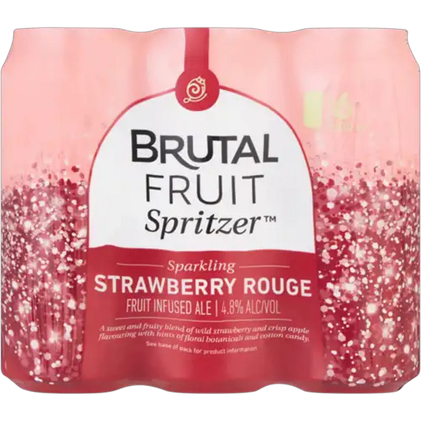 Image of Brutal Fruit Strawberry Rouge Spritzer 6 x 500ml