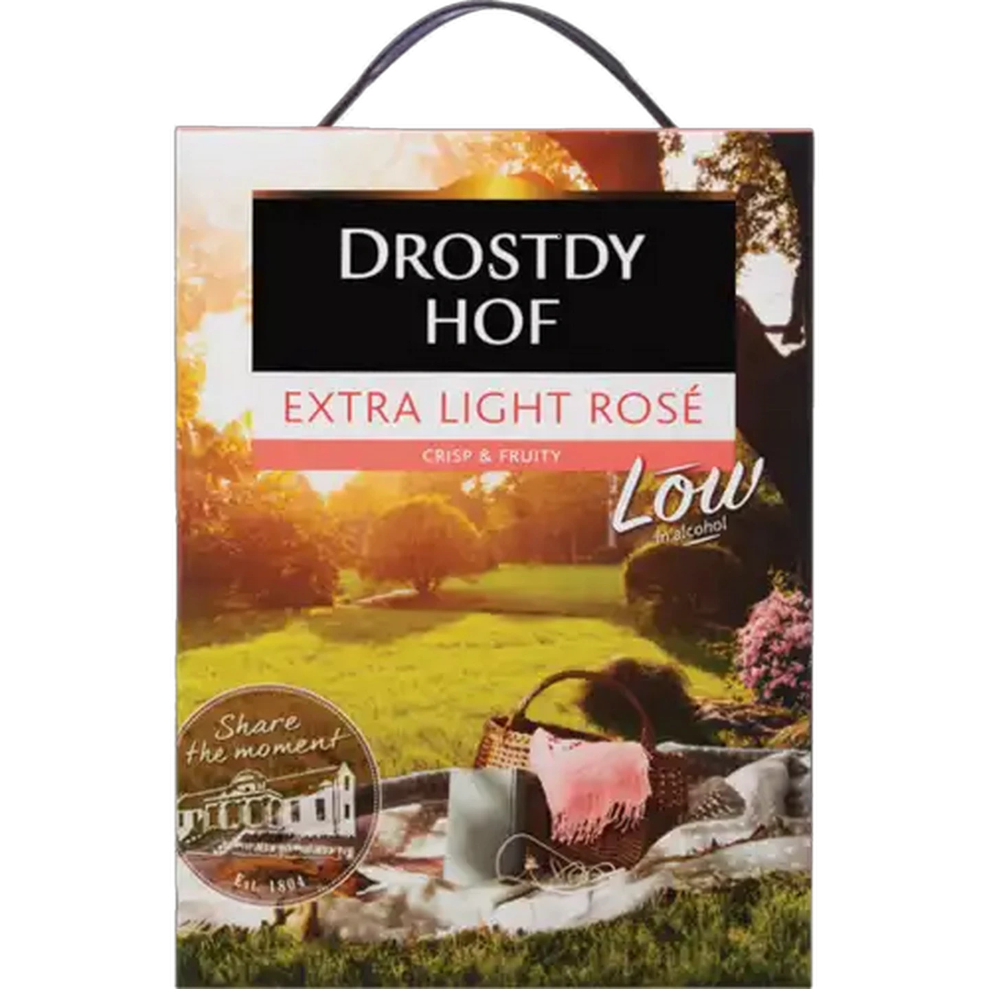 Image of Drostdy Hof Extra Light Rosé Wine Box 3L
