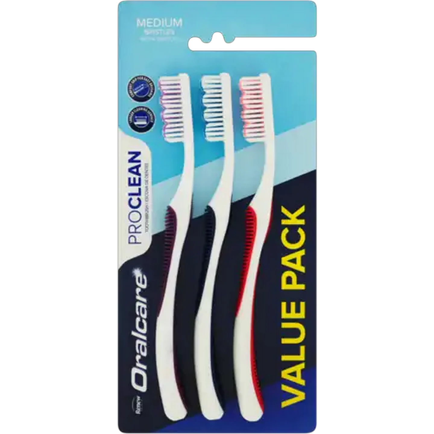 Image of Renew Oralcare Medium Pro Clean Toothbrush 3-Pack