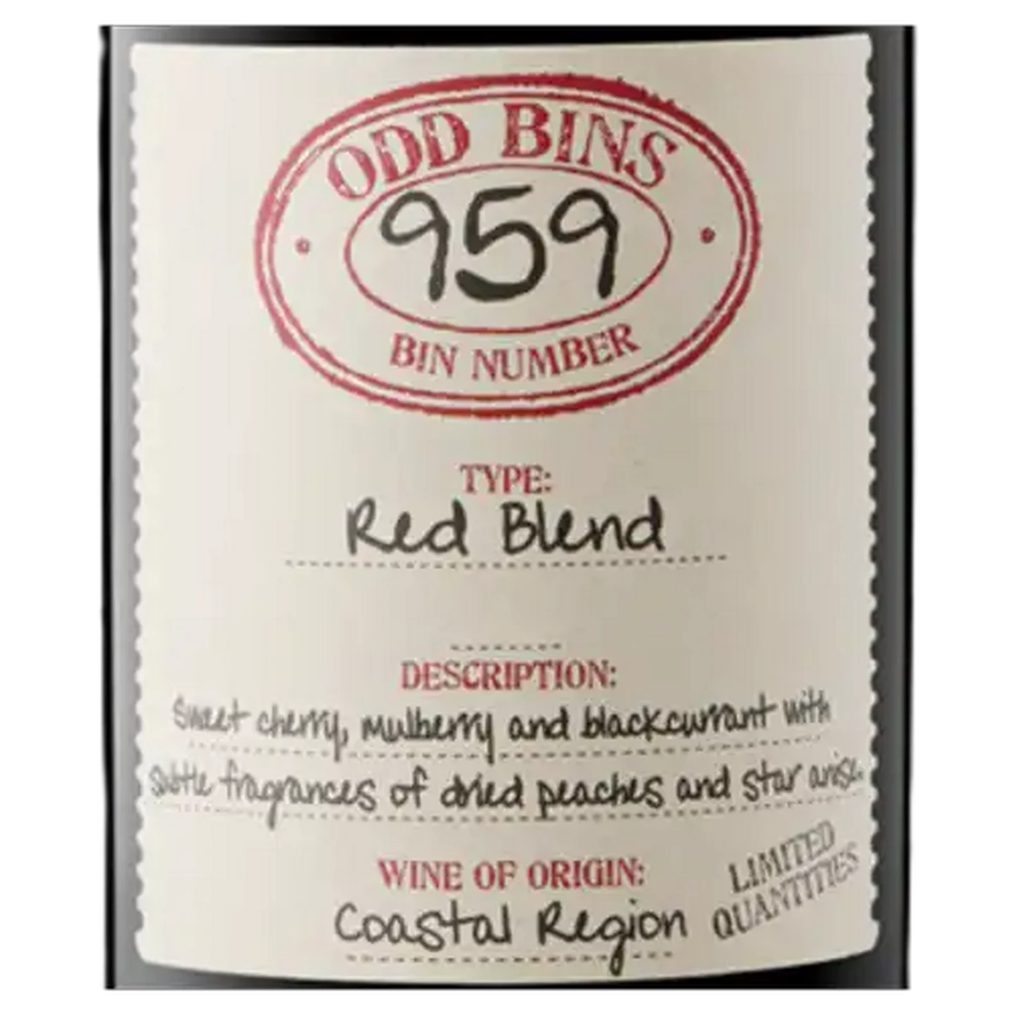 Checkers Sixty60 | Odd Bins 959 Red Blend Wine Bottle 750ml