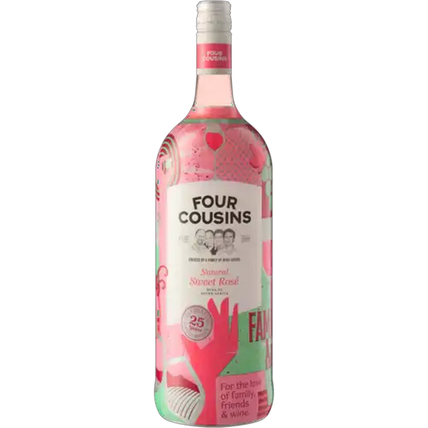 Image of Four Cousins Natural Sweet Rosé Bottle 1.5L