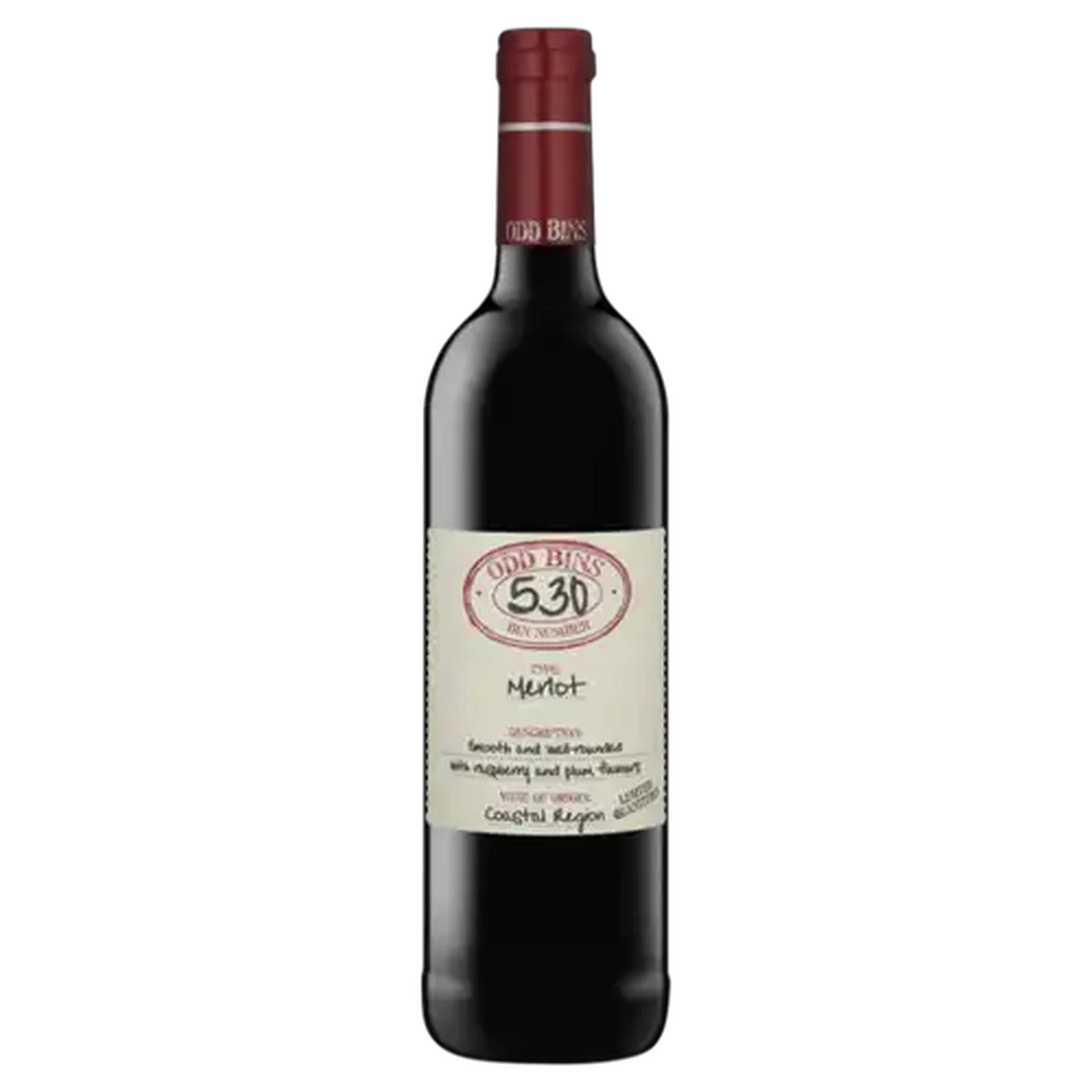 Image of Odd Bins 530 Merlot Red Wine Bottle 750ml
