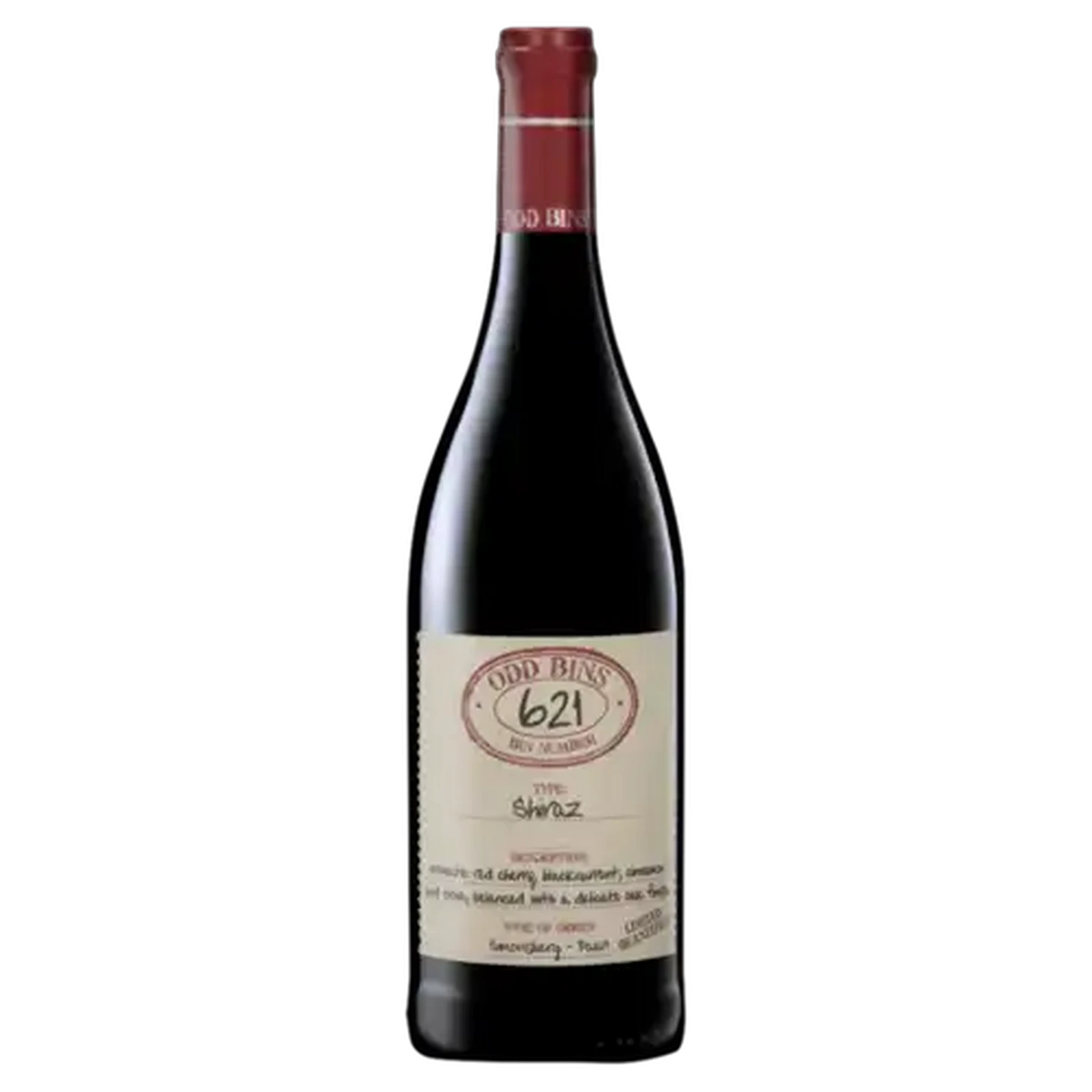 Image of Odd Bins 621 Shiraz Red Wine 750ml
