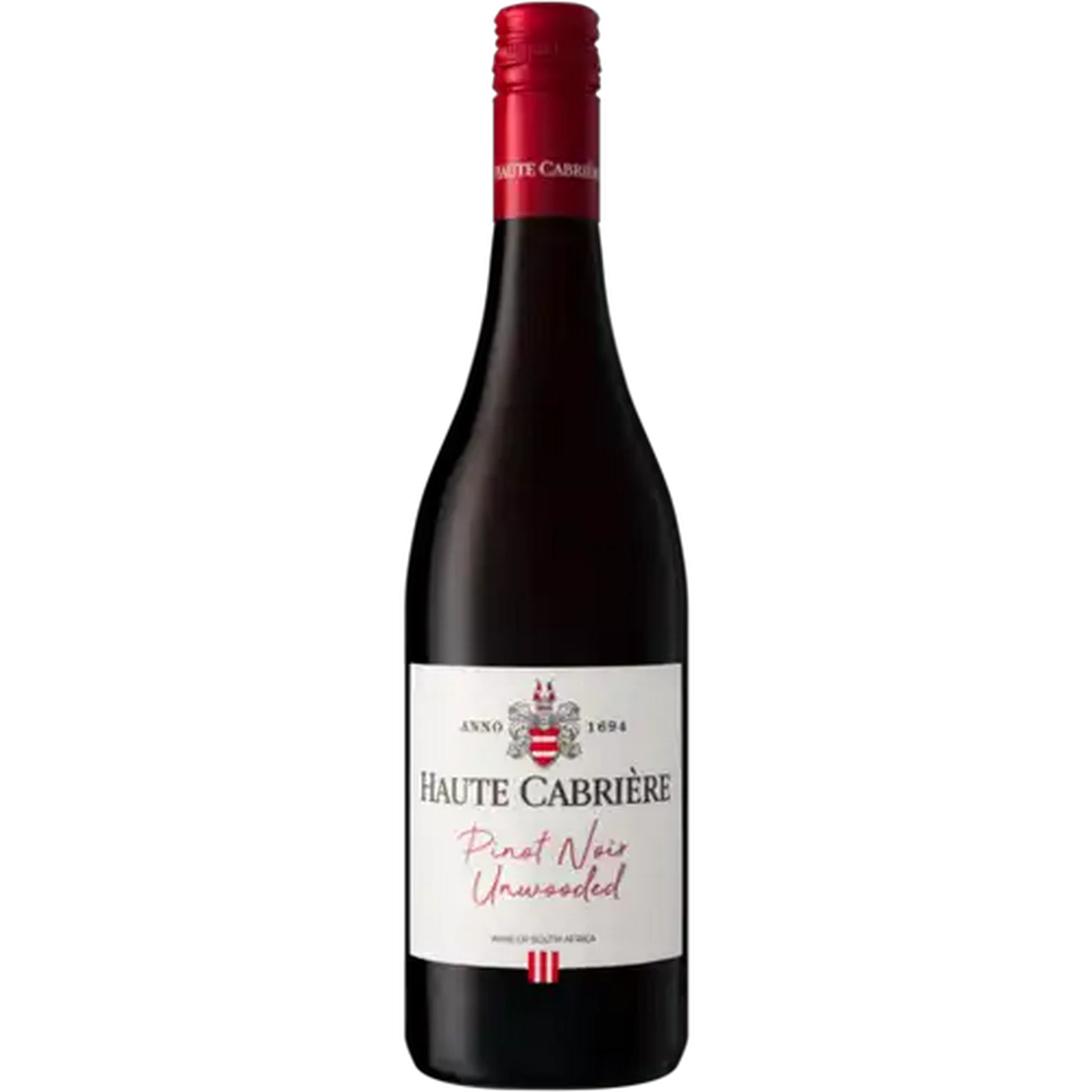 Image of Haute Cabrière Pinot Noir Unwooded Red Wine Bottle 750ml