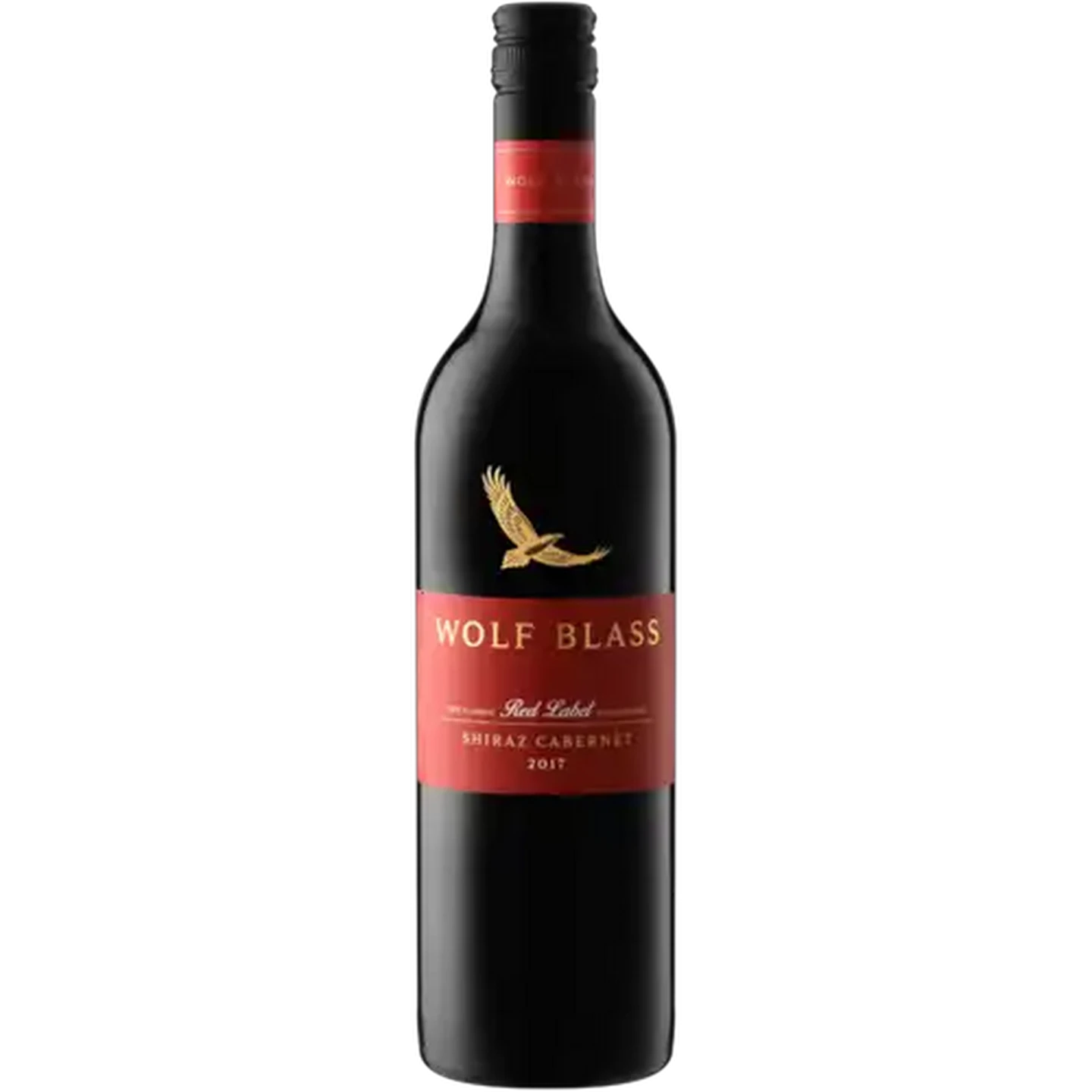 Image of Wolf Blass Red Label Shiraz Cabernet Red Wine Bottle 750ml