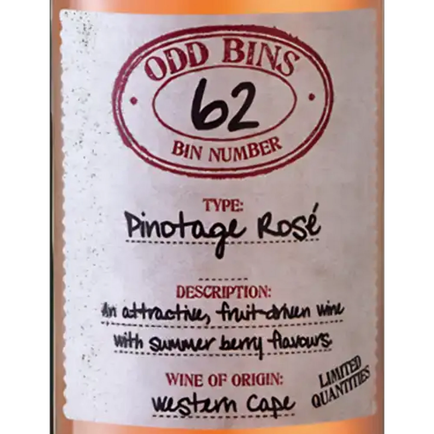Image of Odd Bins 62 Pinotage Rosé Wine 750ml