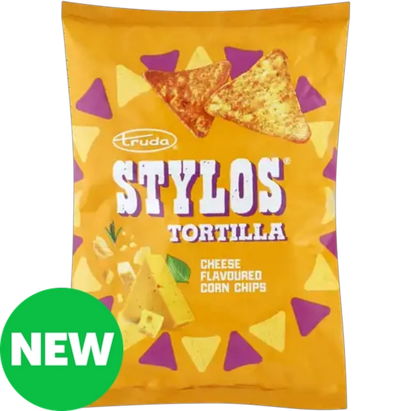 Image of Truda Stylos Gluten Free Cheese Flavoured Tortilla Corn Chips 145g