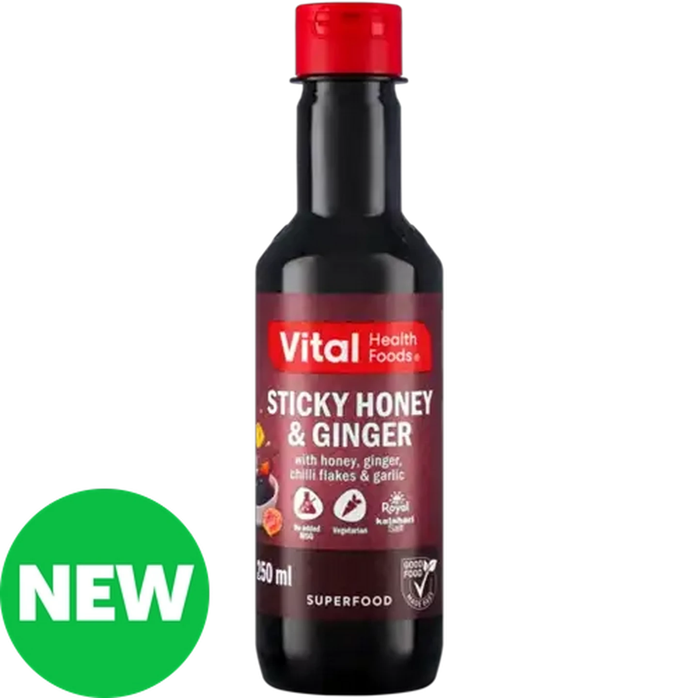 Image of Vital Sticky Honey & Ginger Soy Sauce 250ml