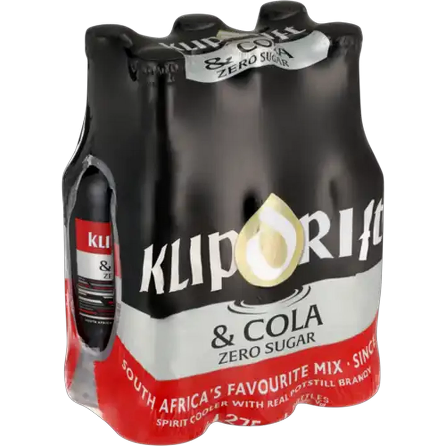 Image of Klipdrift & Cola Zero Sugar Bottles 6 x 275ml