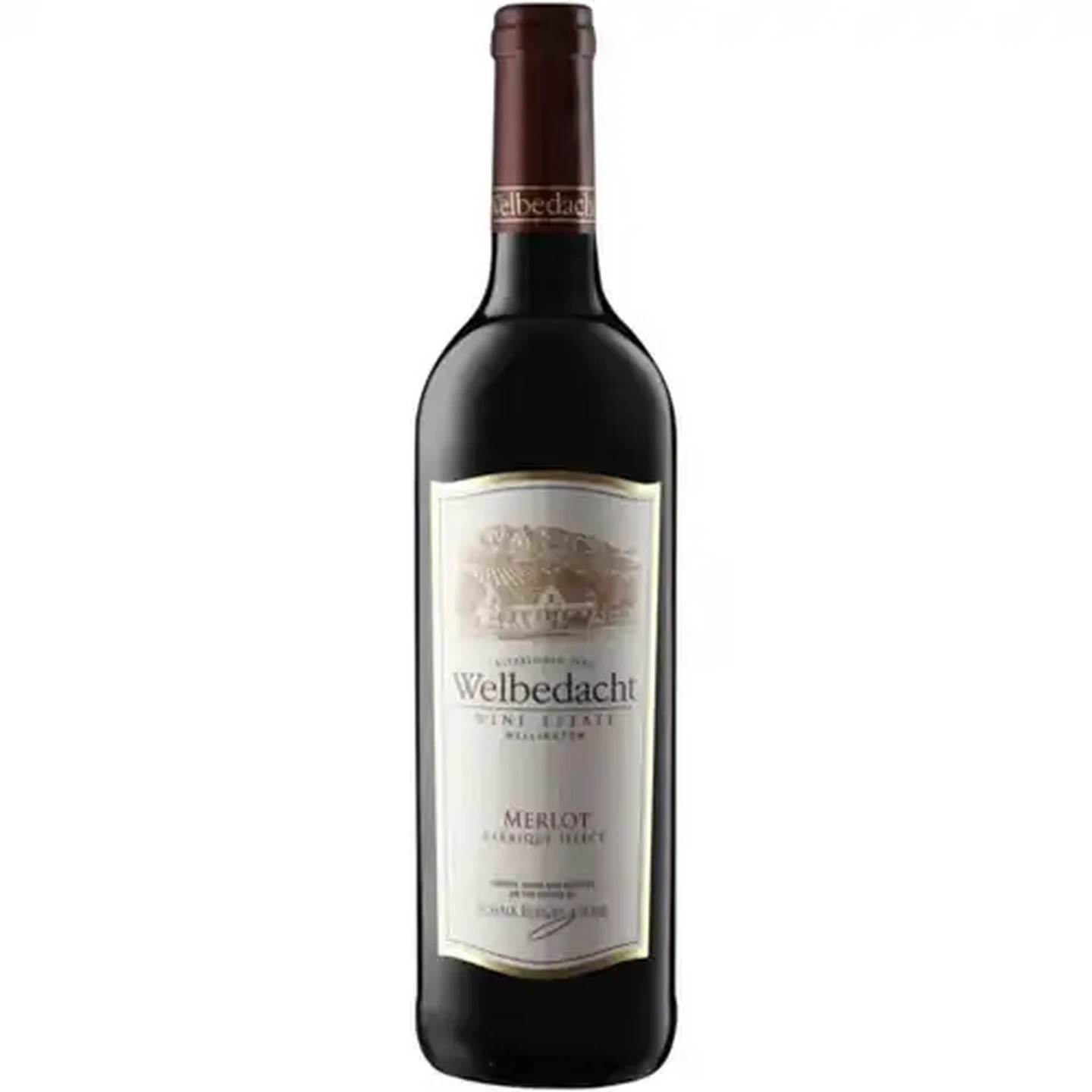 Image of Welbedacht Merlot Red Wine Bottle 750ml