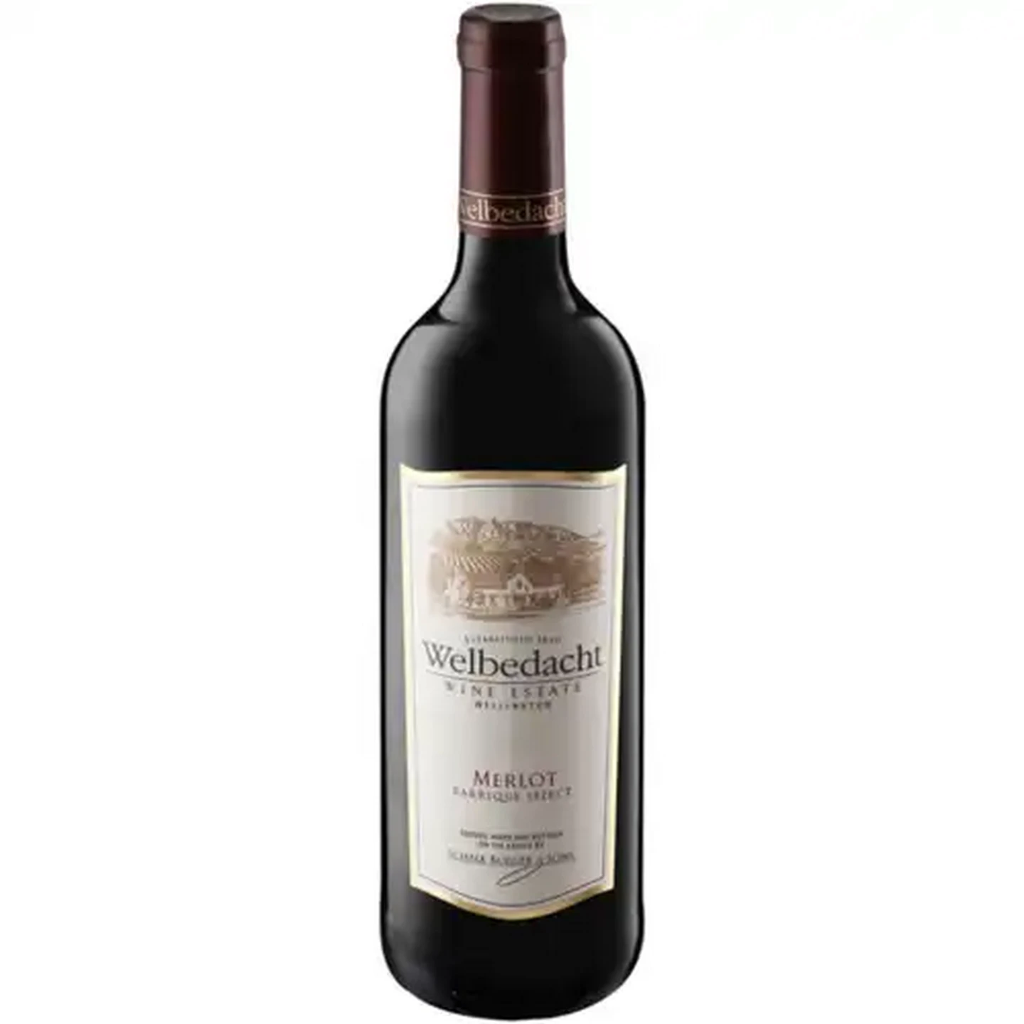 Image of Welbedacht Merlot Red Wine Bottle 750ml