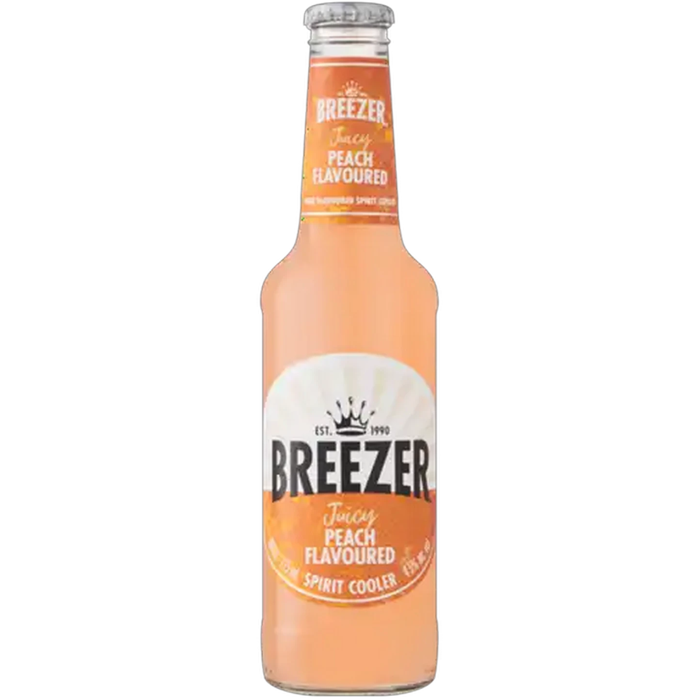 Image of Breezer Peach Flavour Spirit Cooler Bottle 275ml