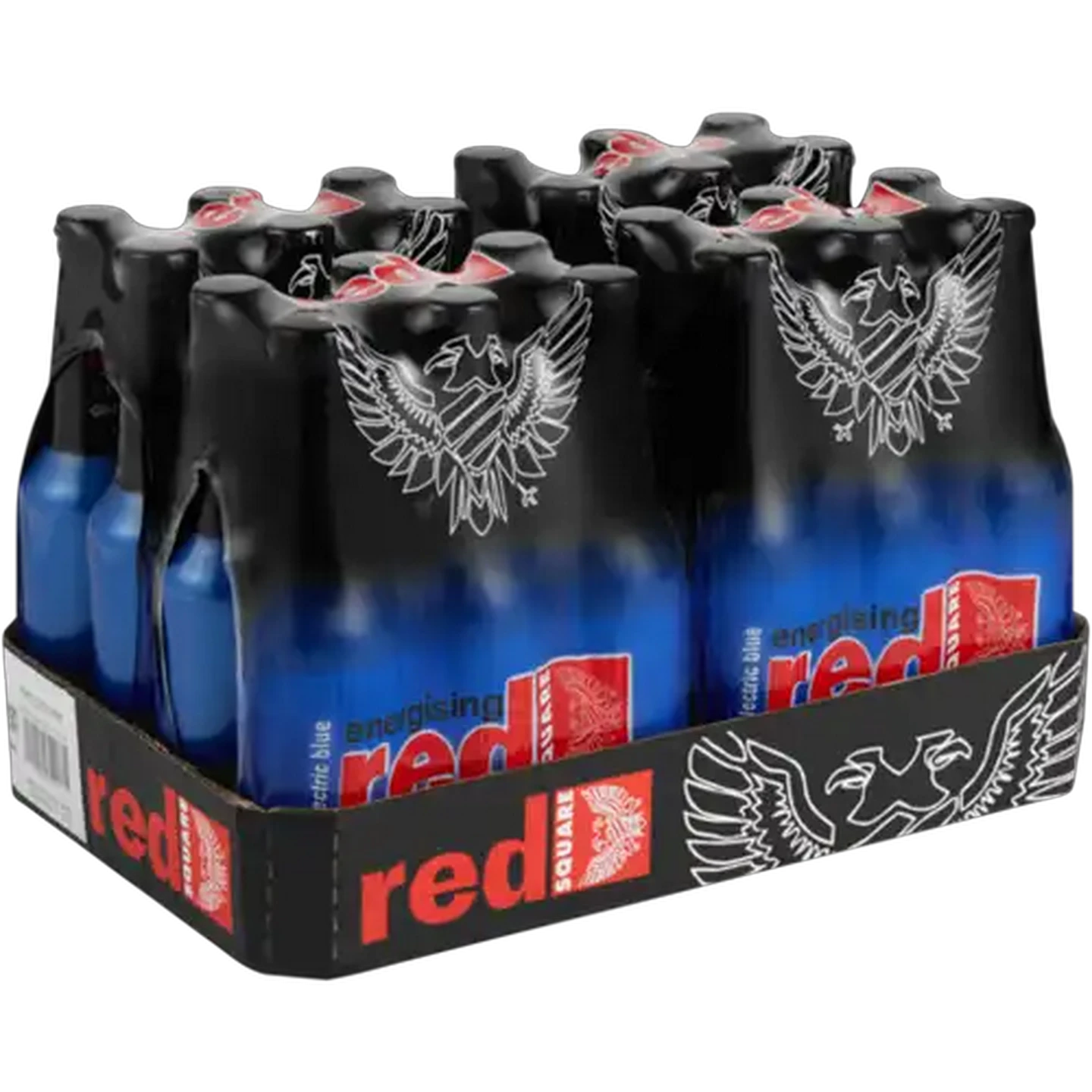 Image of Red Square Energising Electric Blue Spirit Cooler Bottles 24 x 275ml