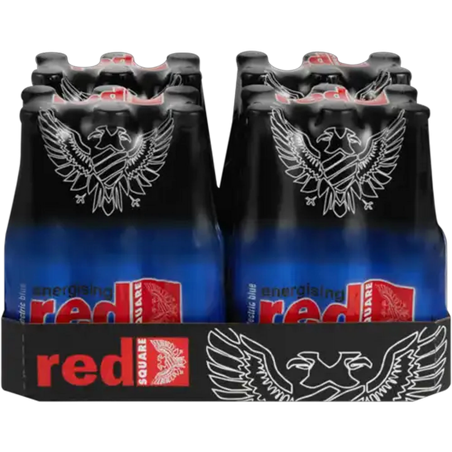 Image of Red Square Energising Electric Blue Spirit Cooler Bottles 24 x 275ml