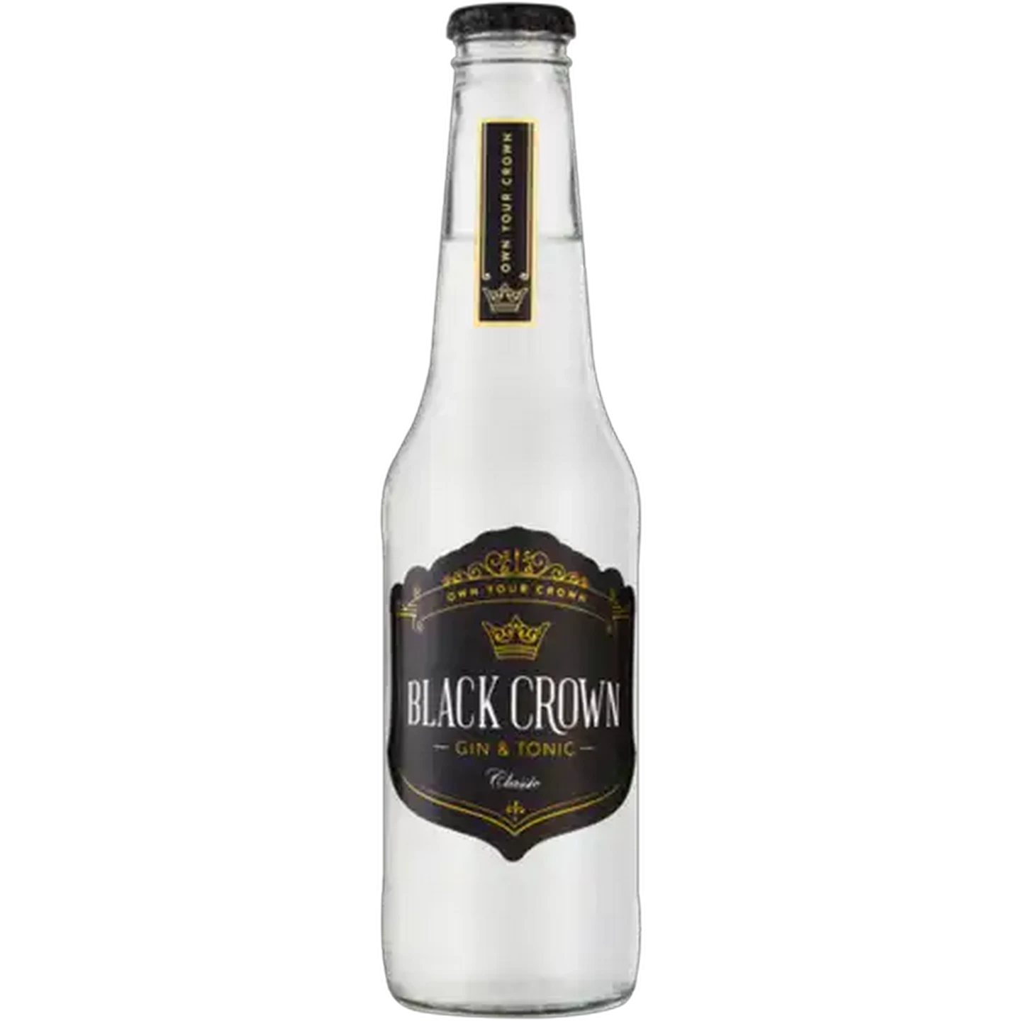 Image of Black Crown Gin & Tonic Spirit Cooler Bottle 275ml