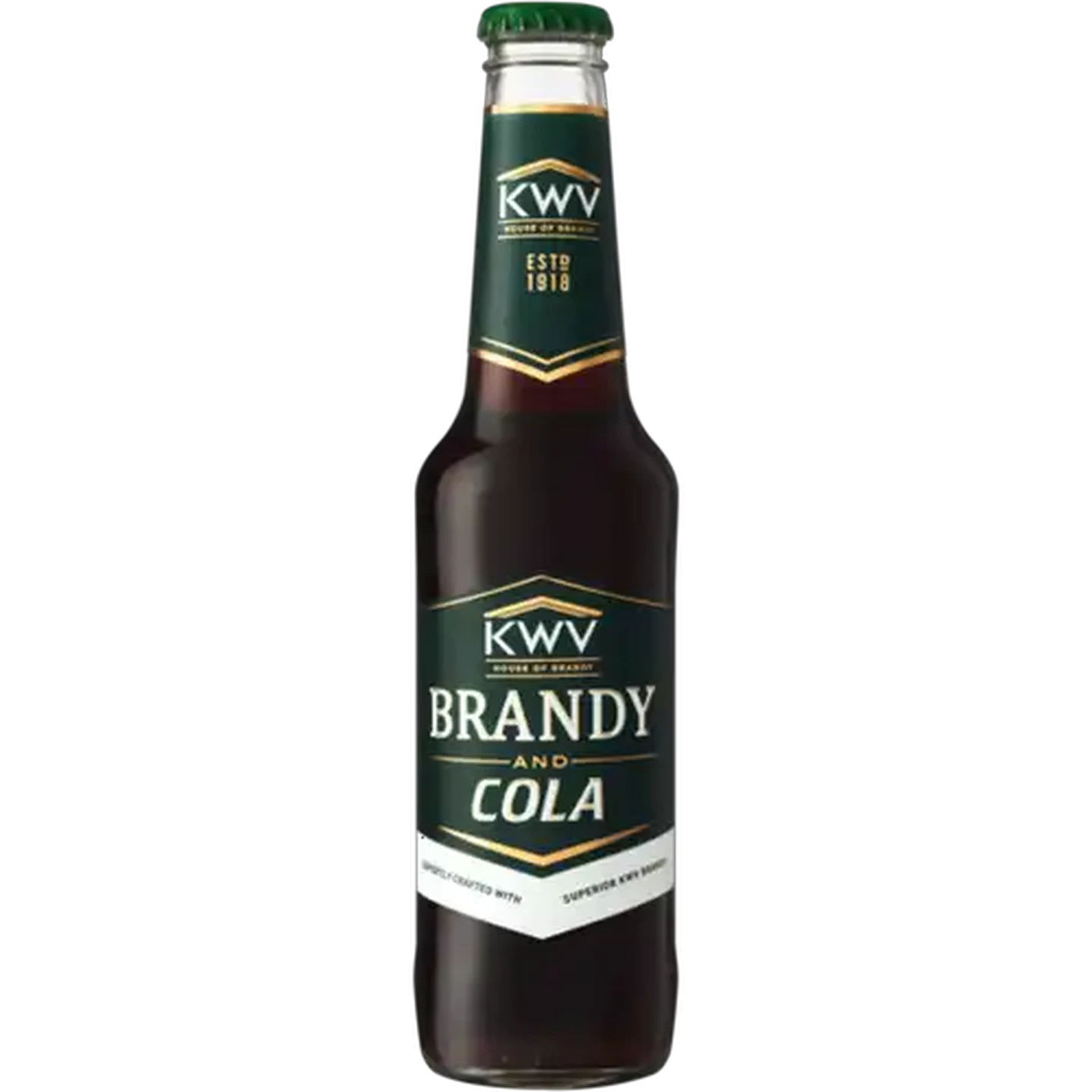 Image of KWV Brandy and Cola Spirit Cooler Bottle 275ml