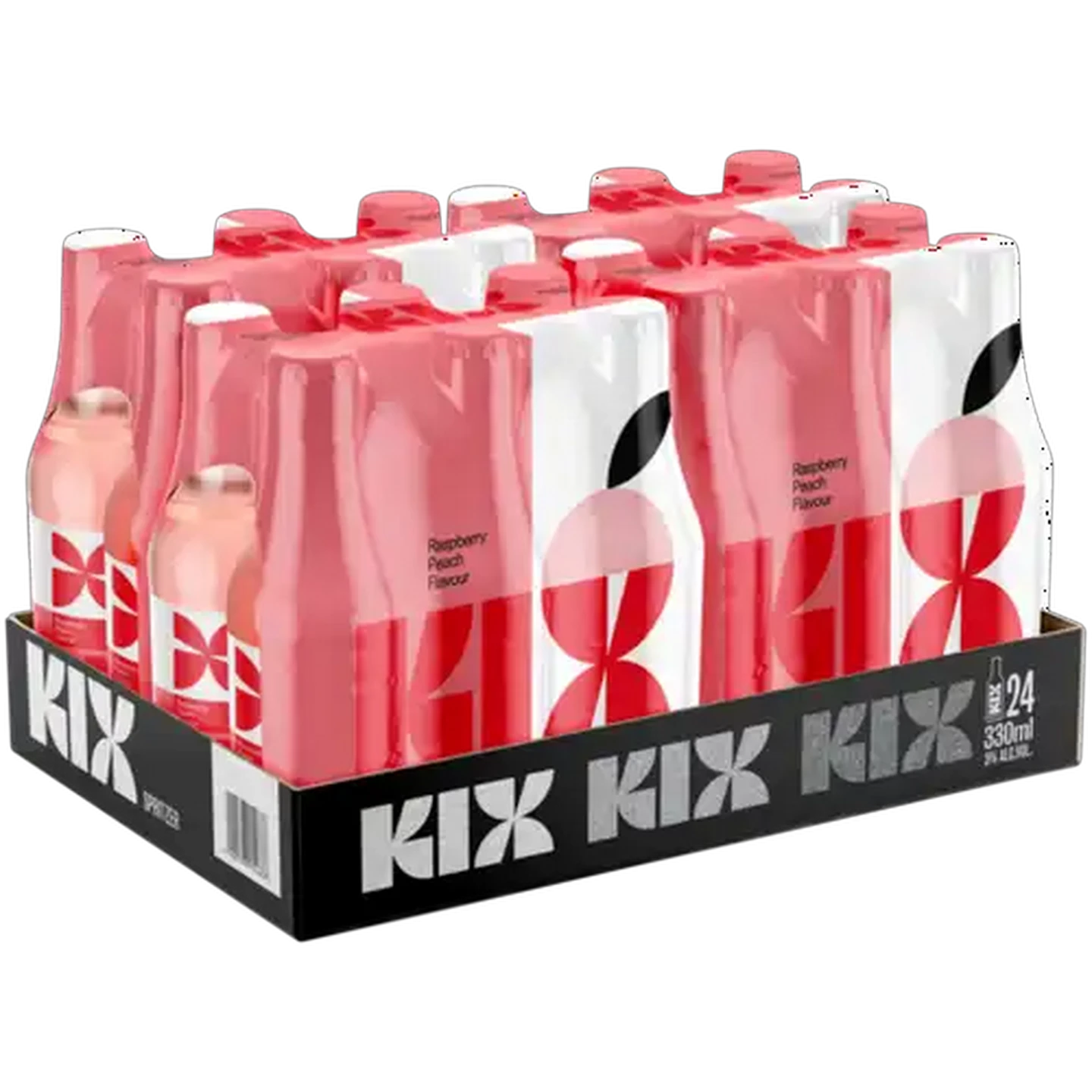 Shoprite ZA | KIX Raspberry Peach Flavour Spritzer 24 x 330ml