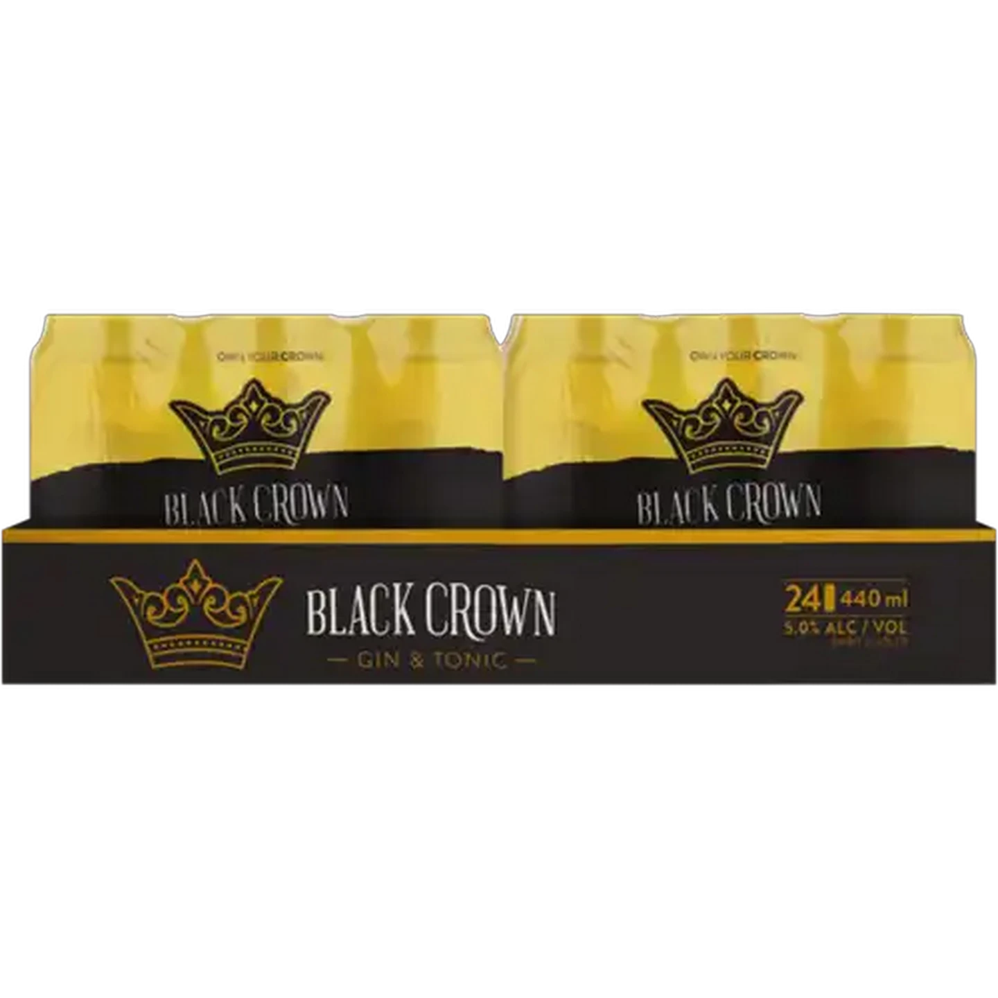 Image of Black Crown Gin & Tonic Spirit Cooler Cans 24 x 440ml