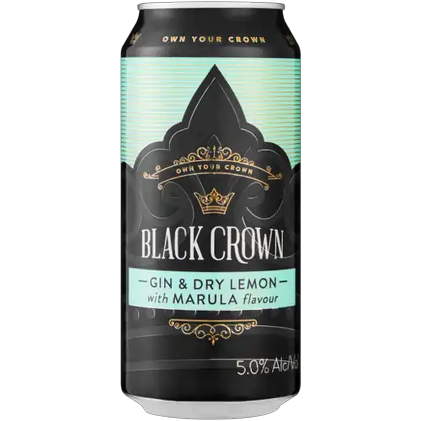 Image of Black Crown Gin & Dry Lemon with Marula Spirit Cooler Can 440ml