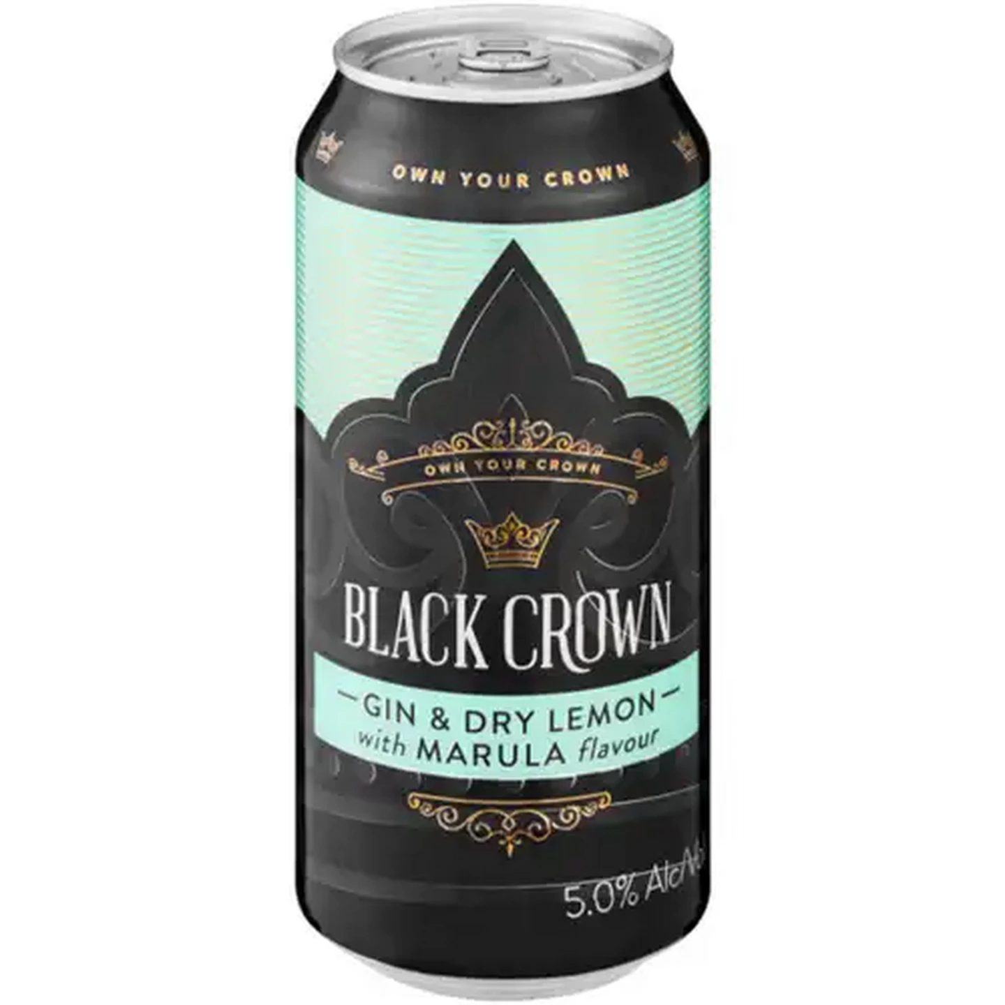 Image of Black Crown Gin & Dry Lemon with Marula Spirit Cooler Can 440ml