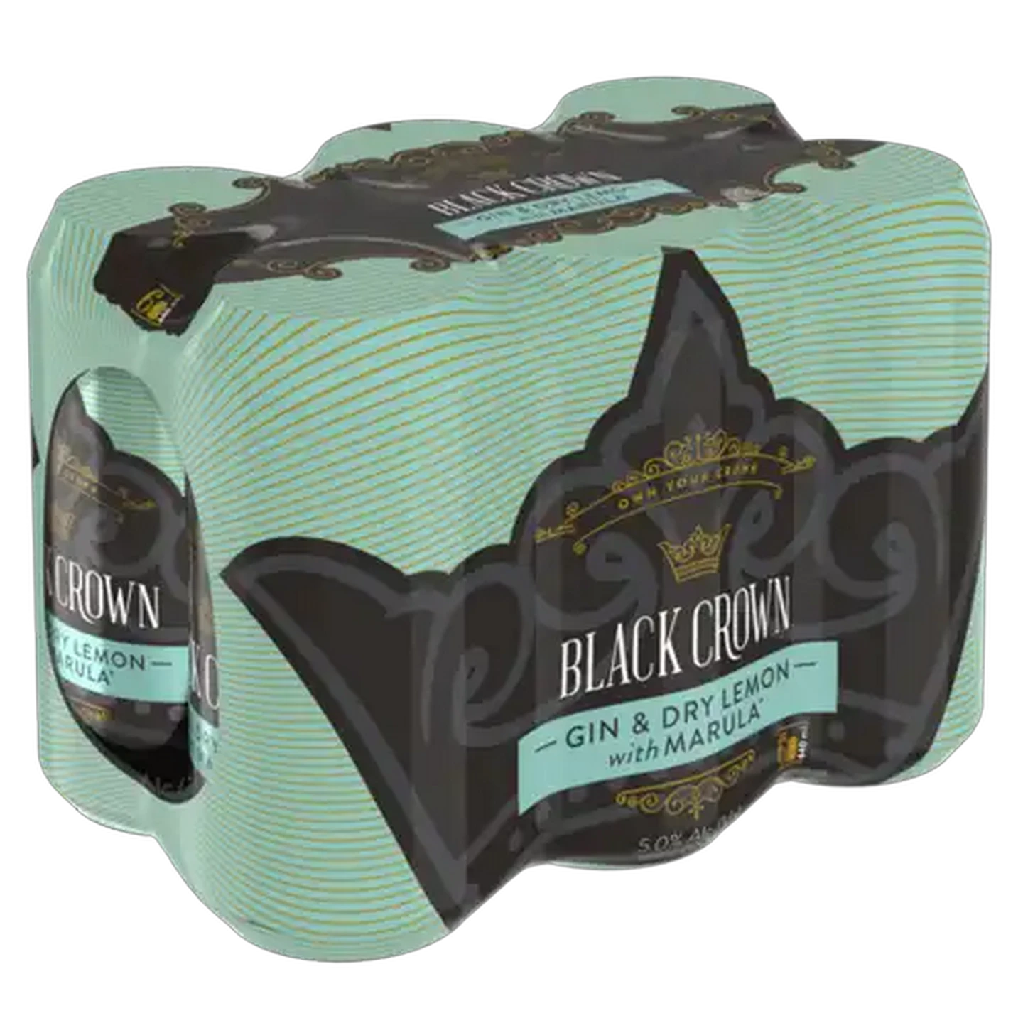 Image of Black Crown Gin & Dry Lemon With Marula Cans 6 x 440ml