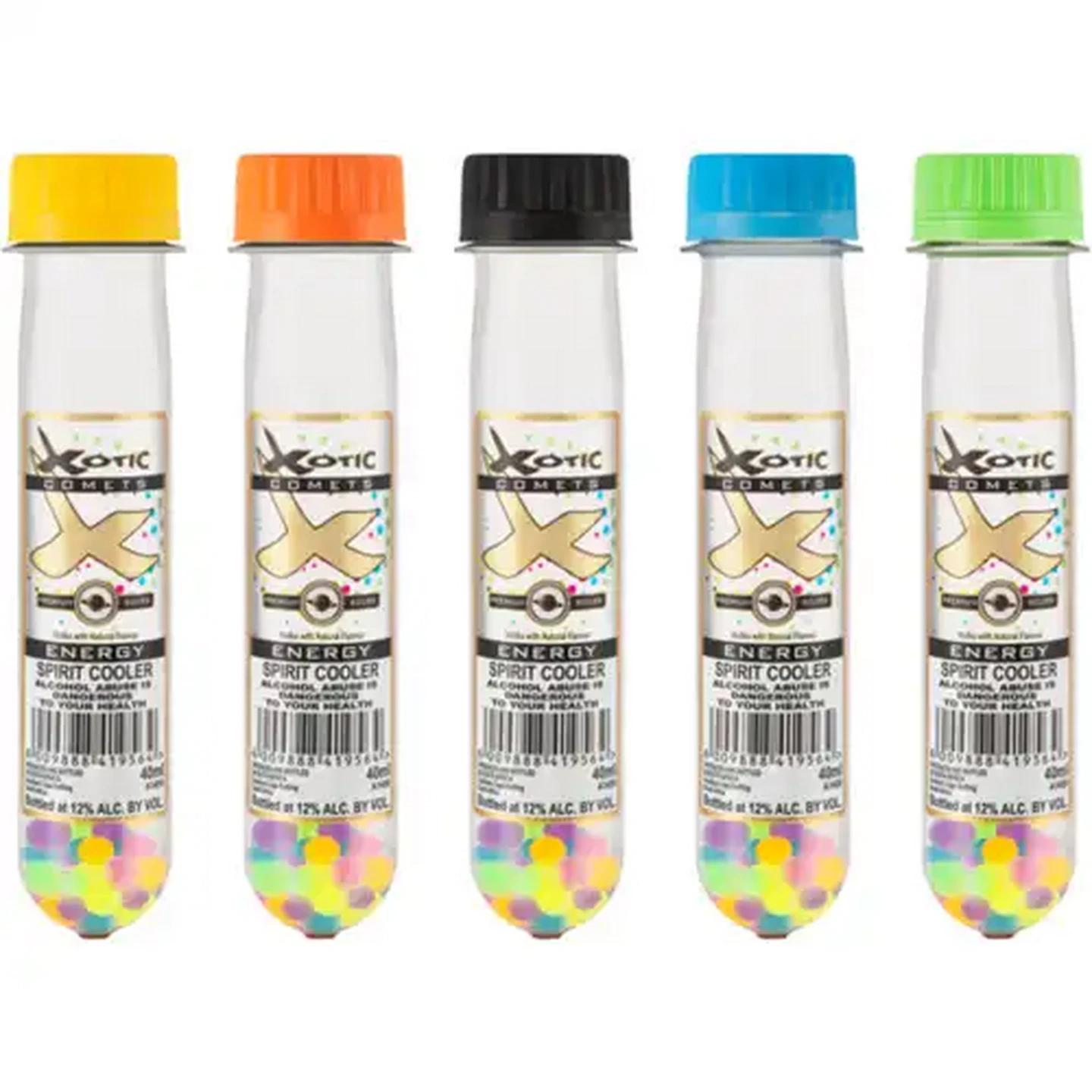 Image of Xotic Comets Energy Spirit Cooler Shooter Tube 40ml (Colour May Vary)