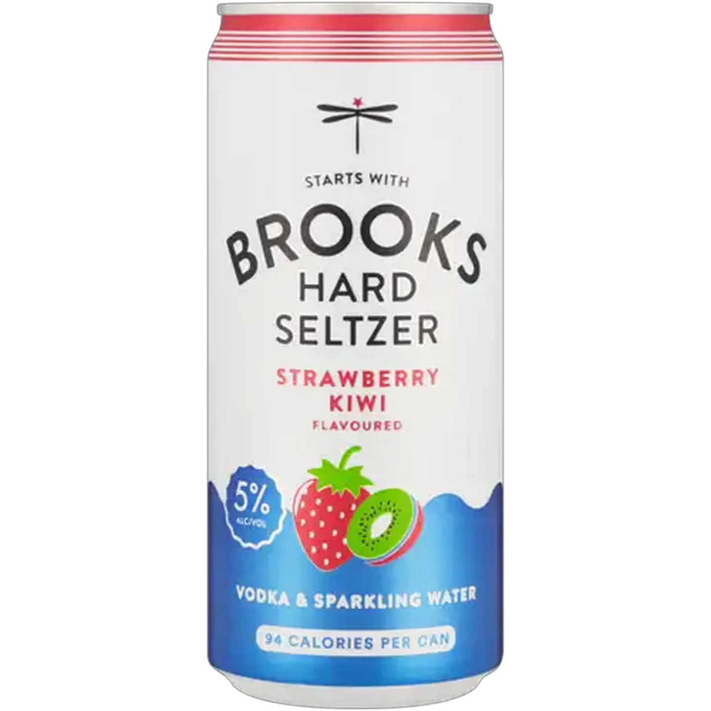 Image of Brooks Strawberry Kiwi Flavoured Hard Seltzer Can 300ml