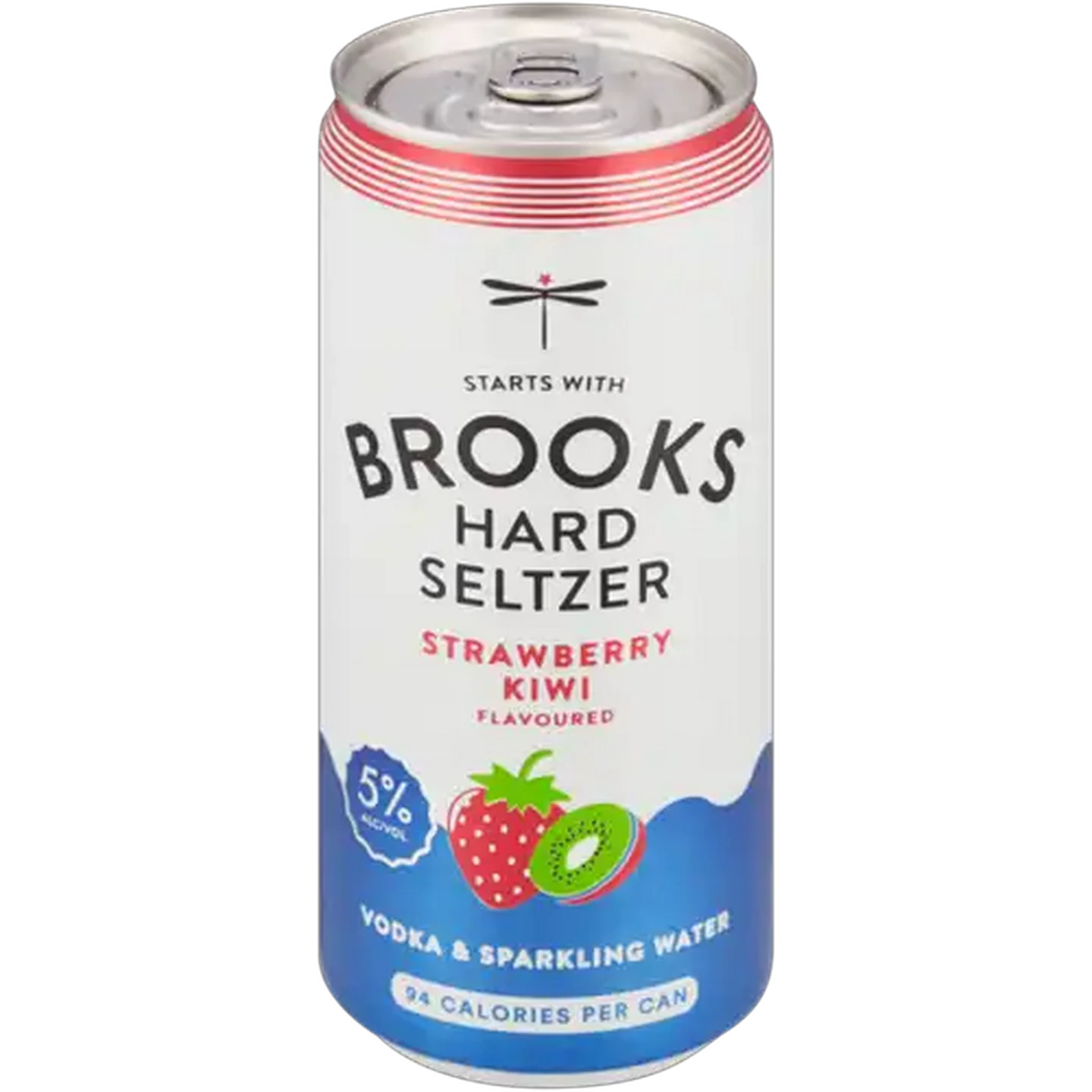 Image of Brooks Strawberry Kiwi Flavoured Hard Seltzer Can 300ml