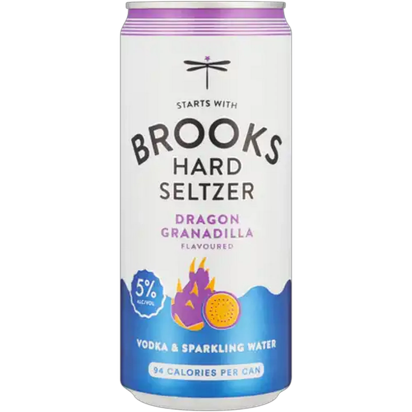 Image of Brooks Dragon Granadilla Flavoured Hard Seltzer Can 300ml