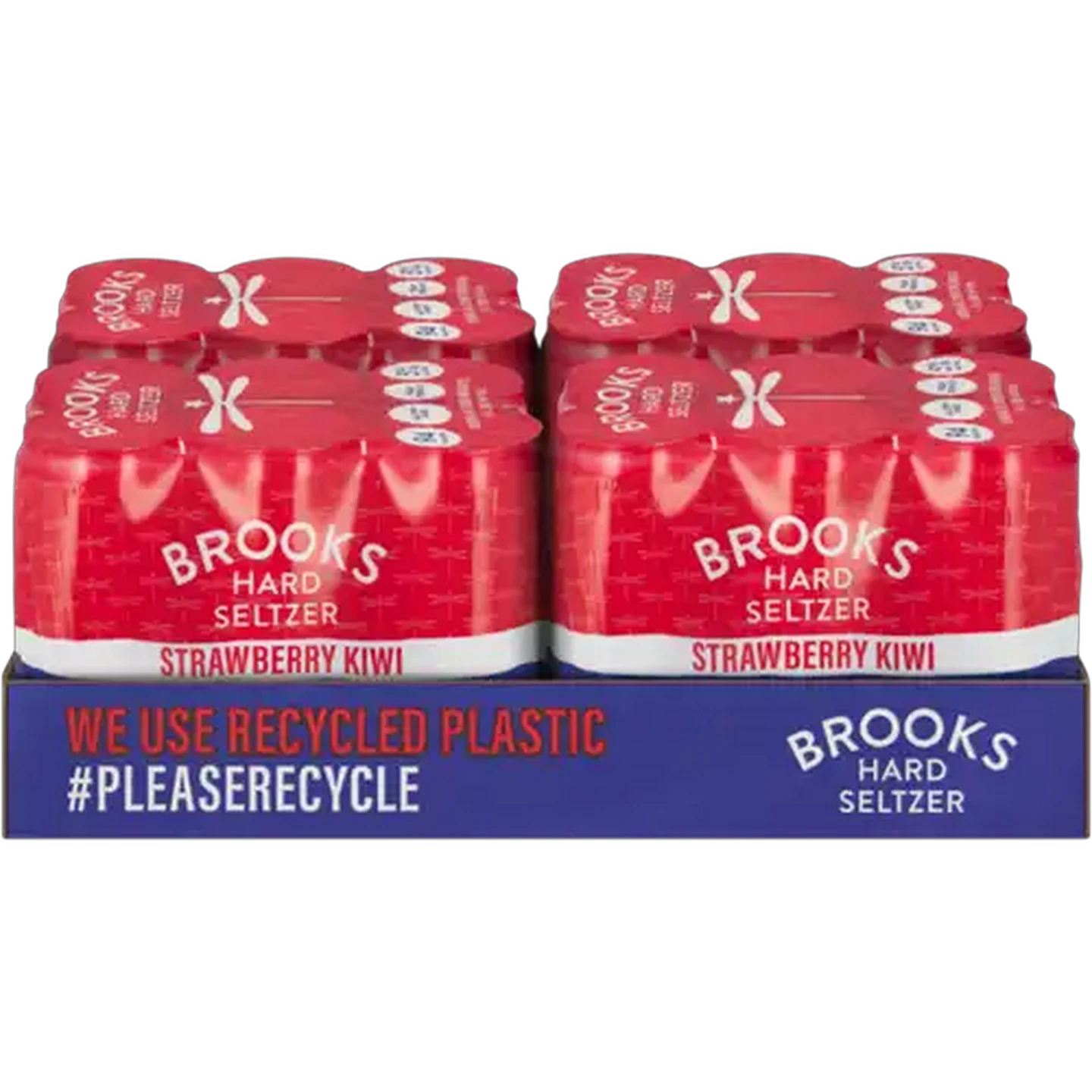 Image of Brooks Strawberry Kiwi Flavoured Hard Seltzer Cans 24 x 300ml