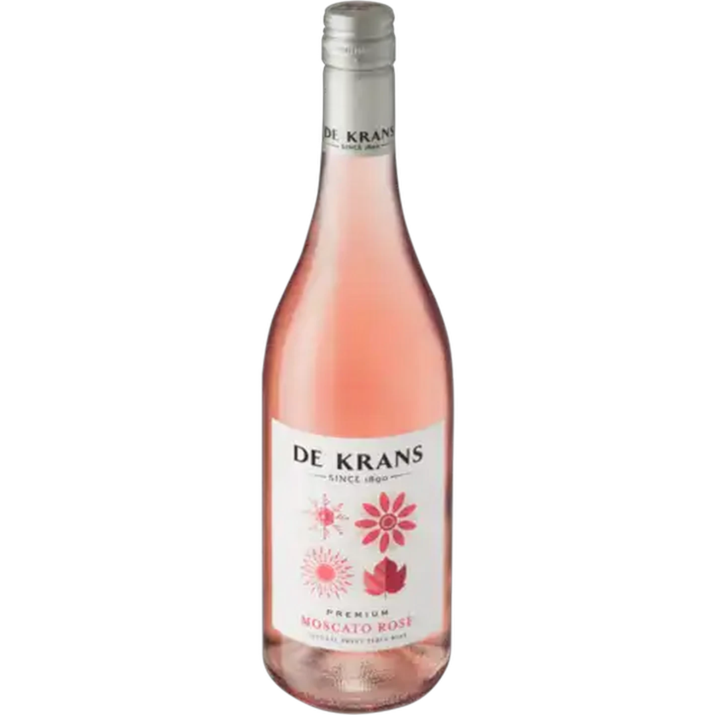Image of De Krans Moscato Rosé Wine Bottle 750ml