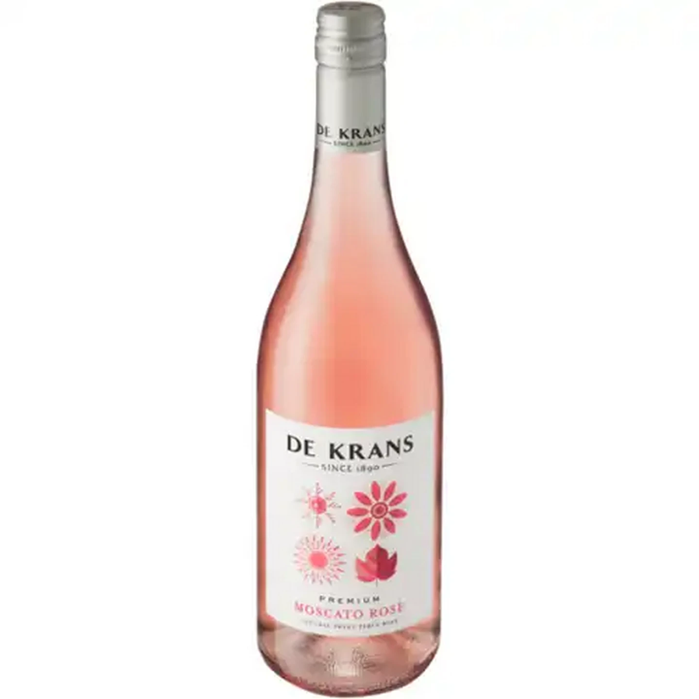 Image of De Krans Moscato Rosé Wine Bottle 750ml