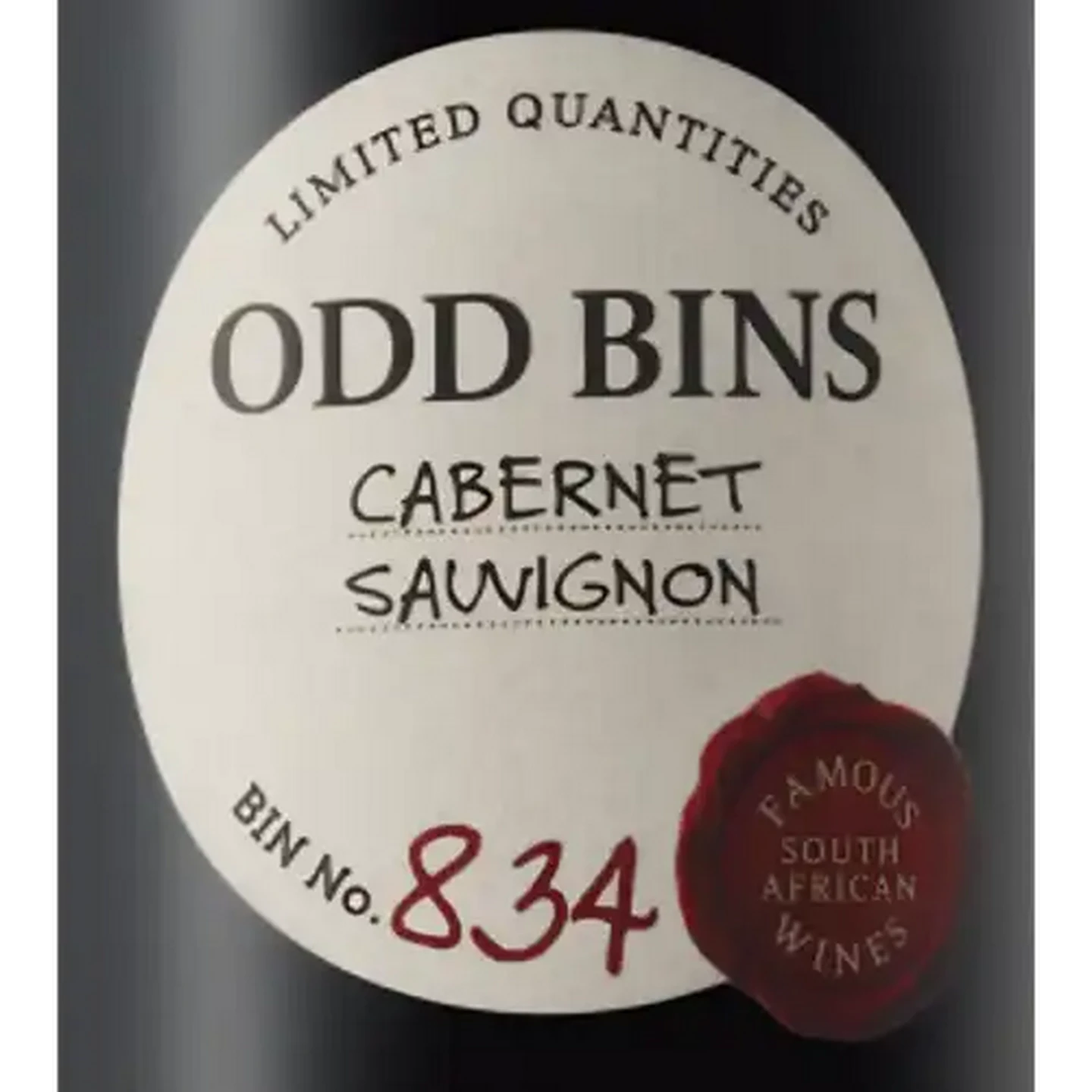 Image of Odd Bins 834 Cabernet Sauvignon Red Wine 750ml