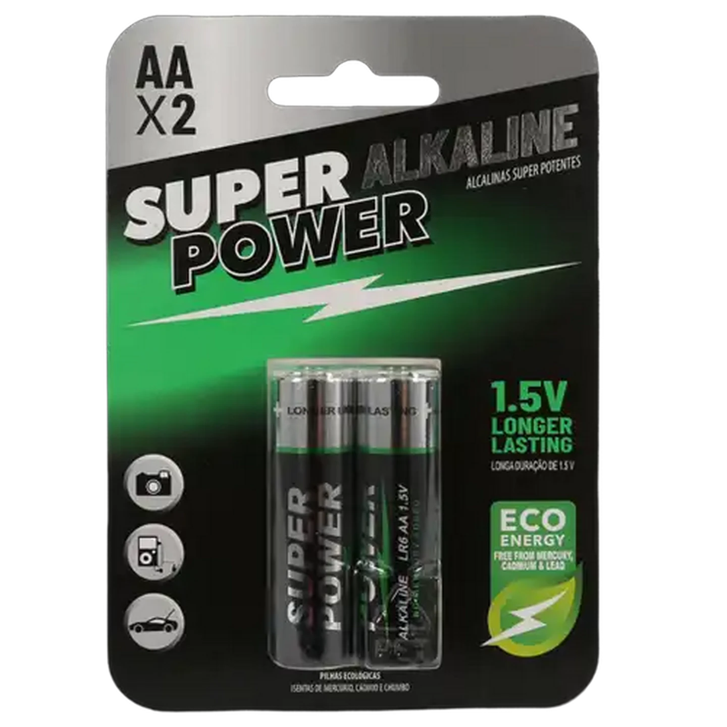 Image of Super Power AA Alkaline Batteries 2-Pack
